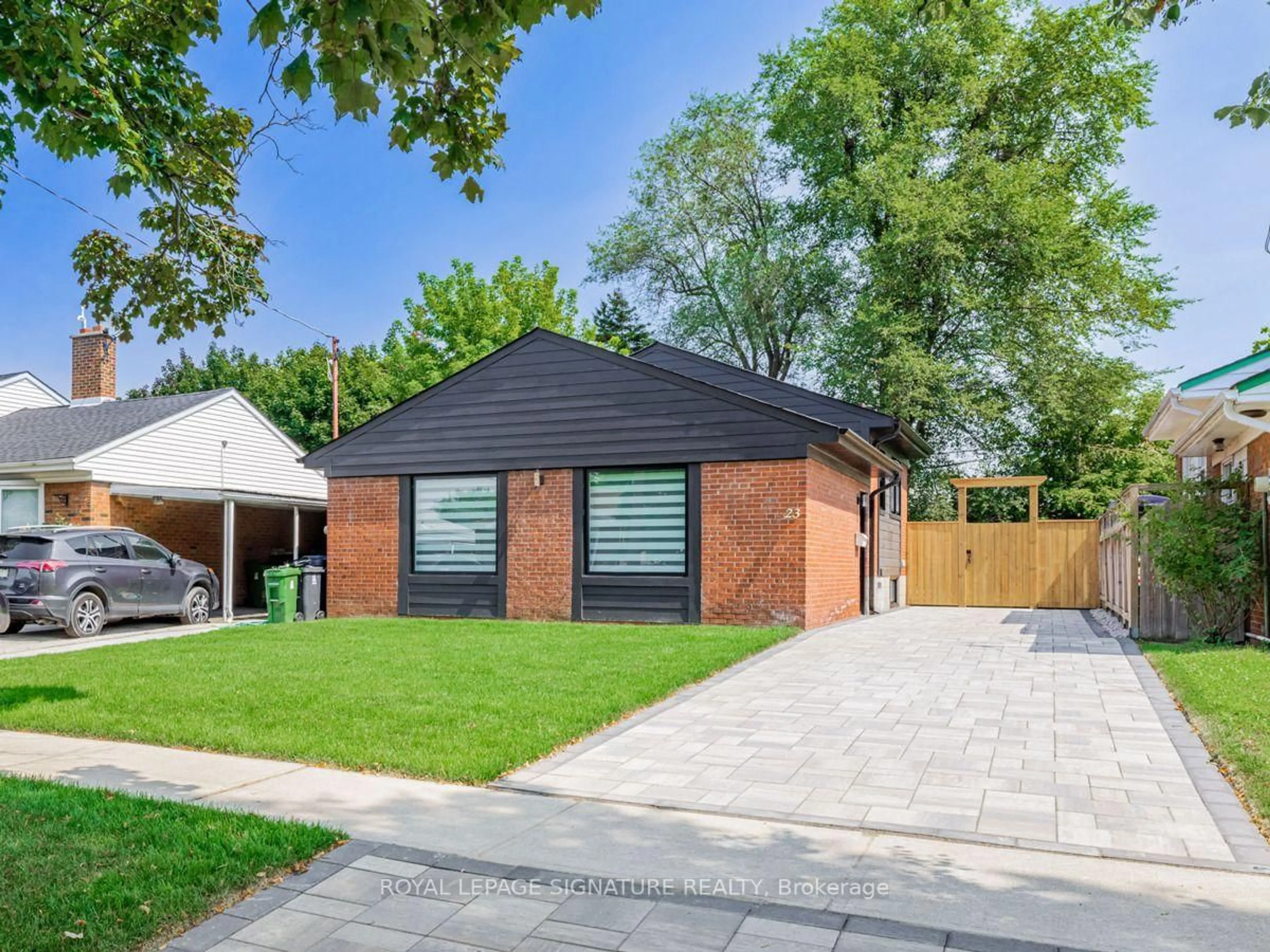 Home with brick exterior material, street for 23 Denham Rd, Toronto Ontario M1P 1W5