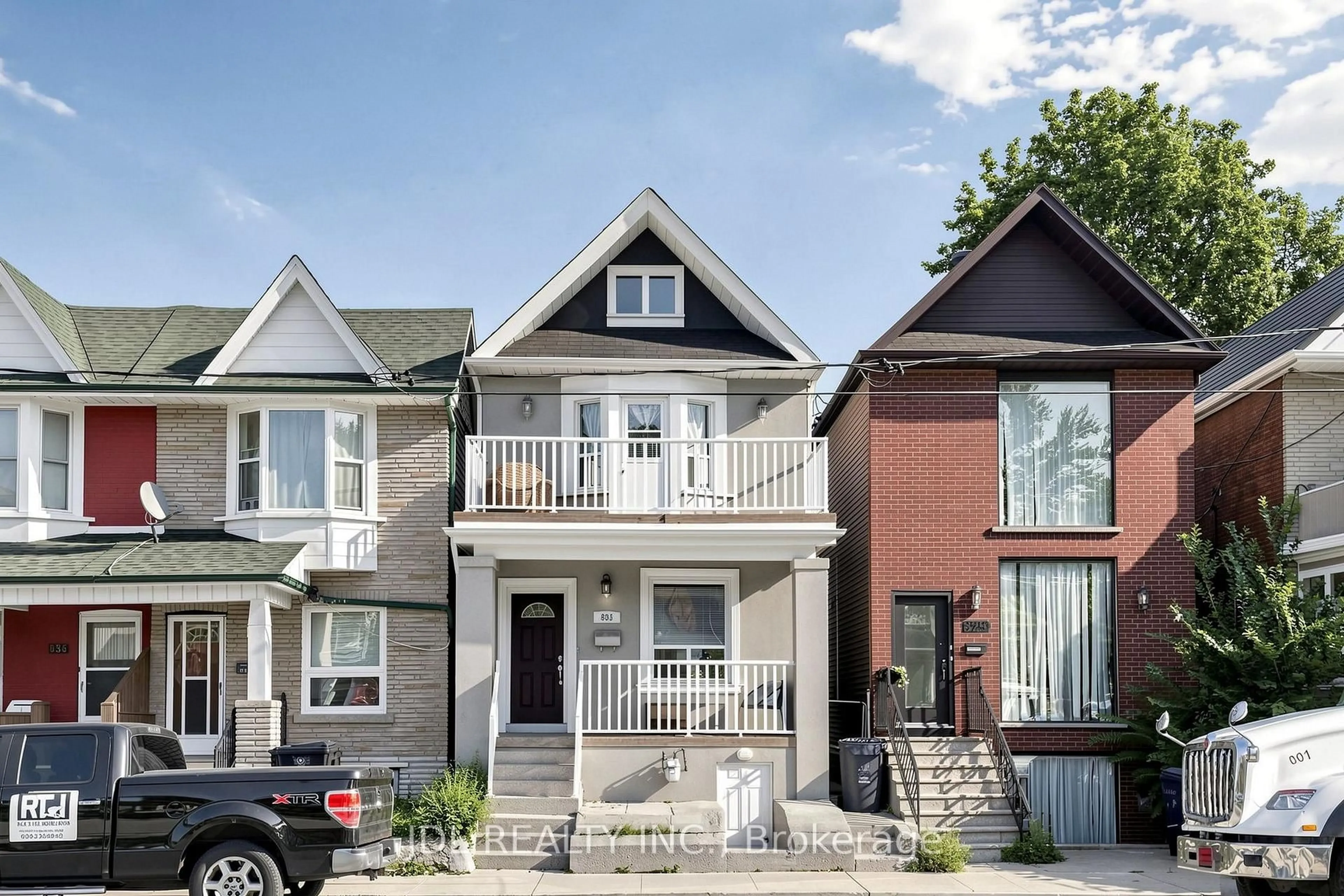 Home with brick exterior material, street for 831 Pape Ave, Toronto Ontario M4K 3T4