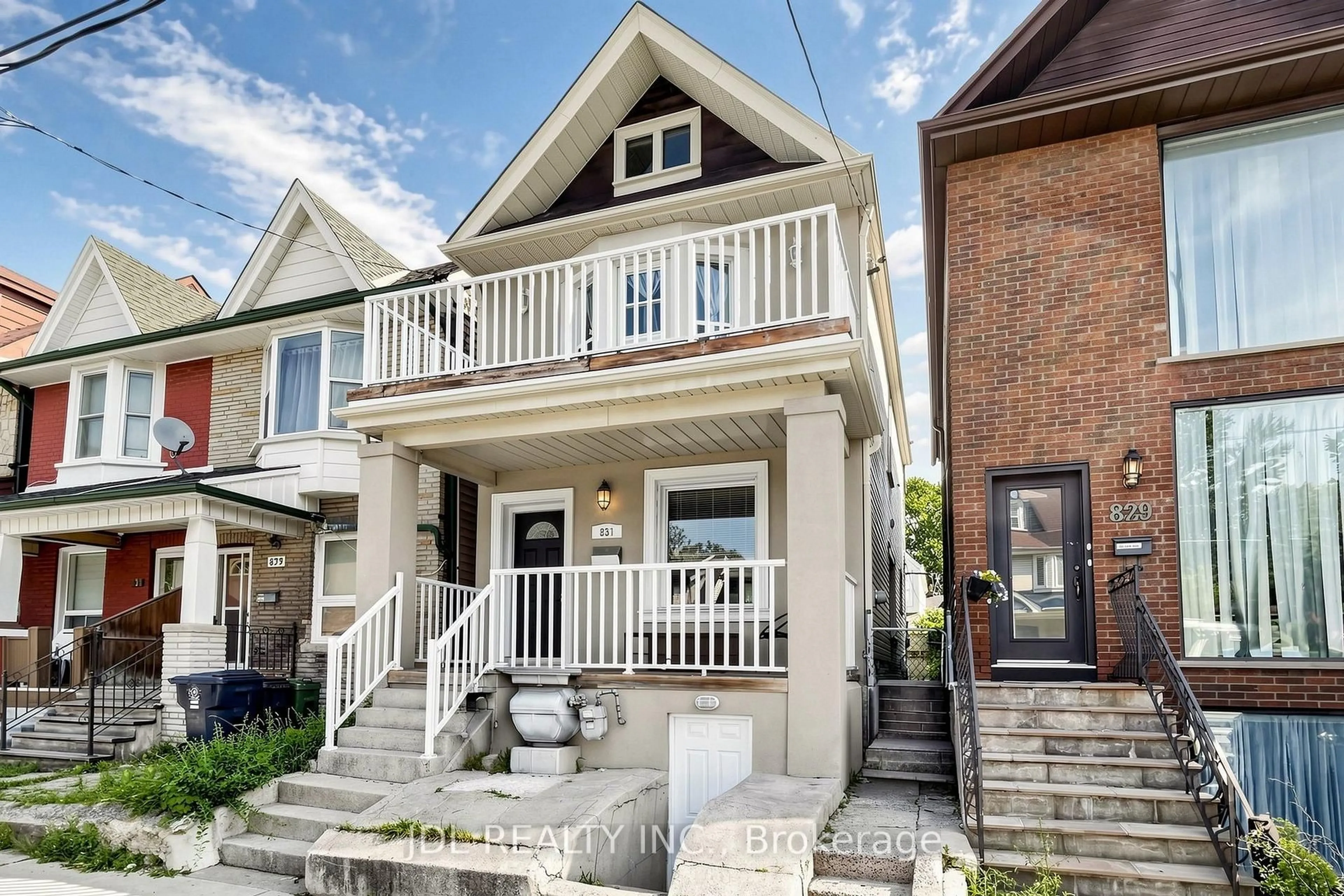 Home with brick exterior material, street for 831 Pape Ave, Toronto Ontario M4K 3T4