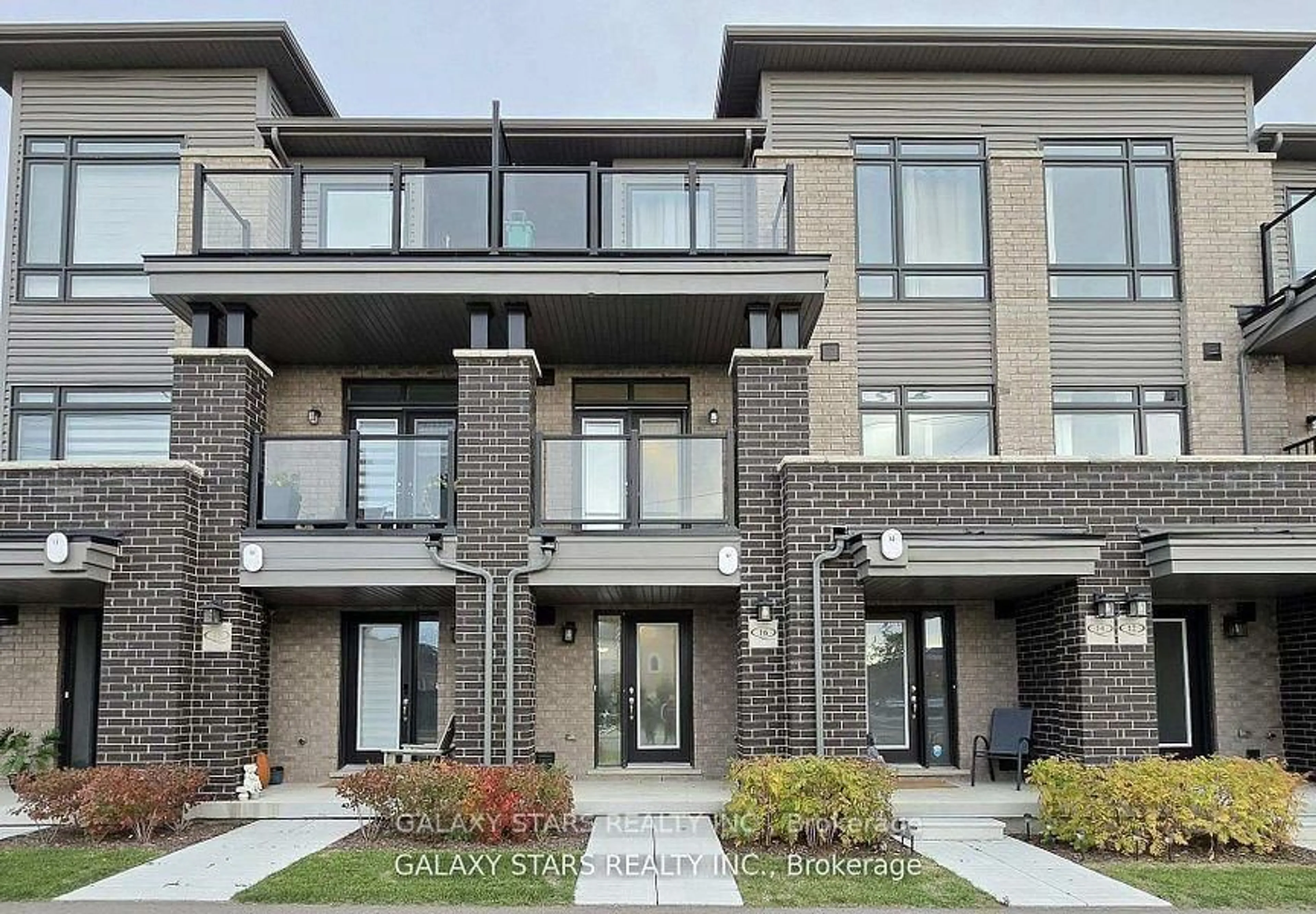Home with brick exterior material, street for 16 Emmas Way, Whitby Ontario L1R 0S7