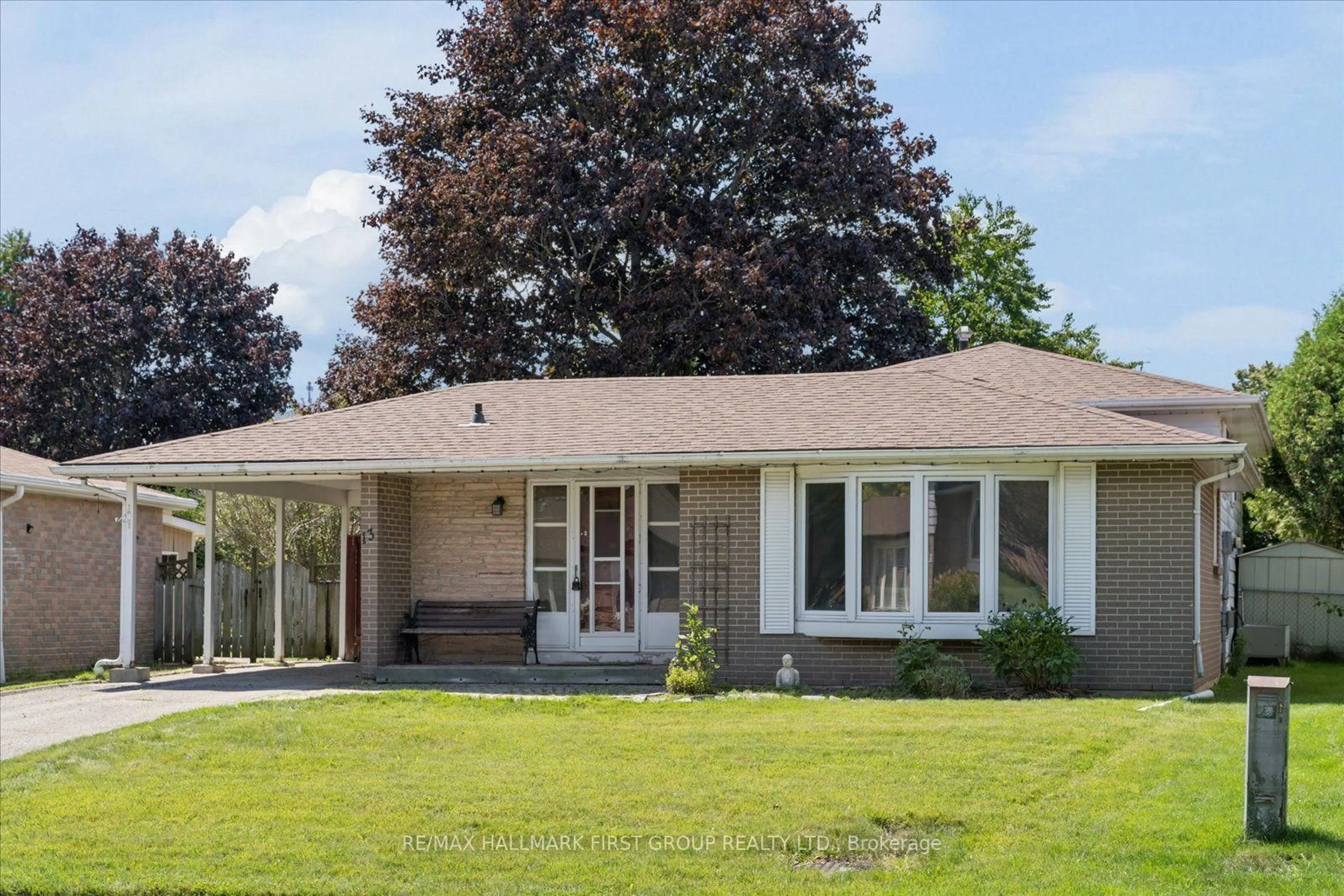 Home with vinyl exterior material, street for 13 Lawrie Rd, Ajax Ontario L1S 3A1