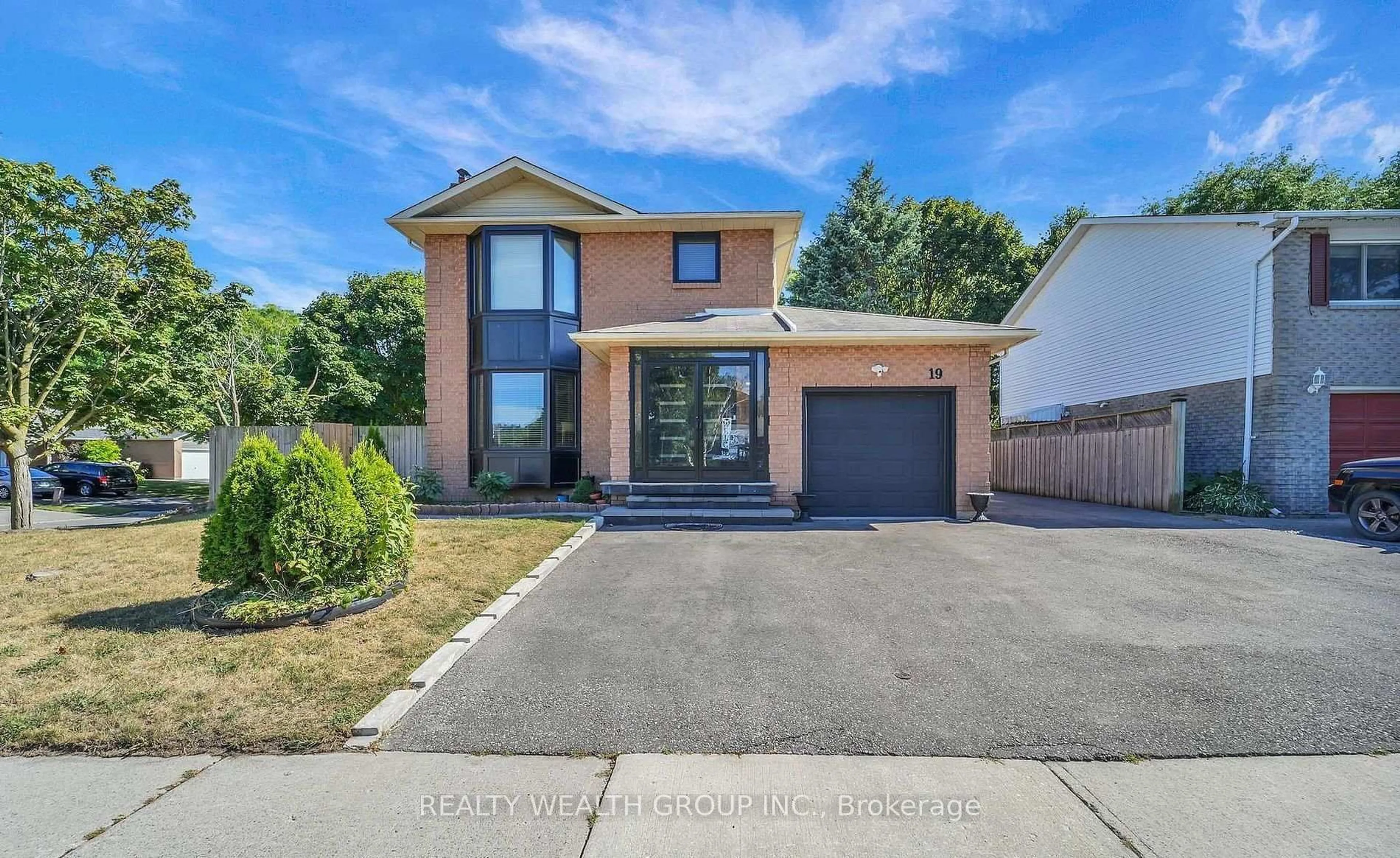 Home with brick exterior material, street for 19 Glenabbey Dr, Clarington Ontario L1E 1C1