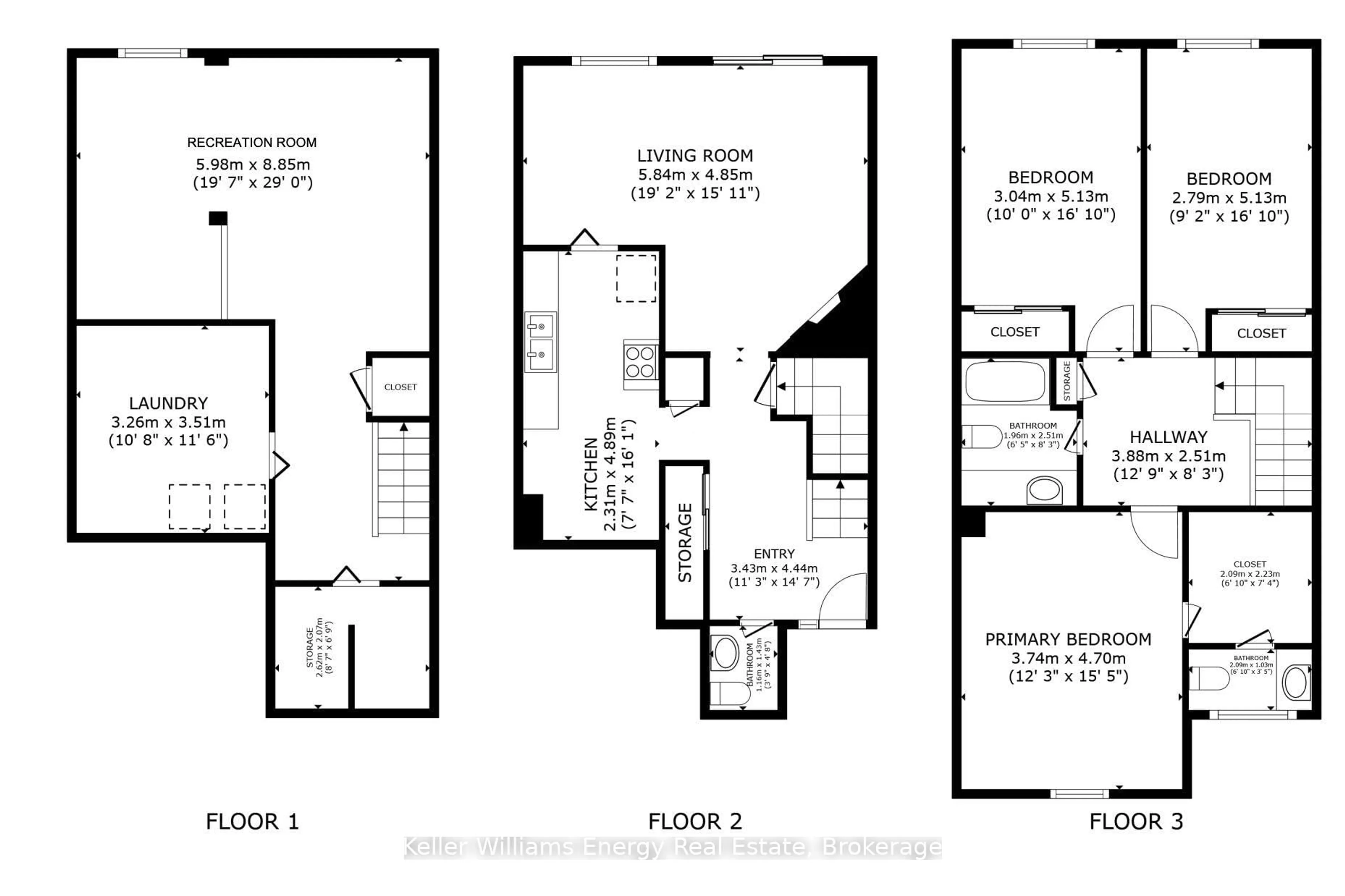 Floor plan for 46 Croach Cres, Toronto Ontario M1S 4J1
