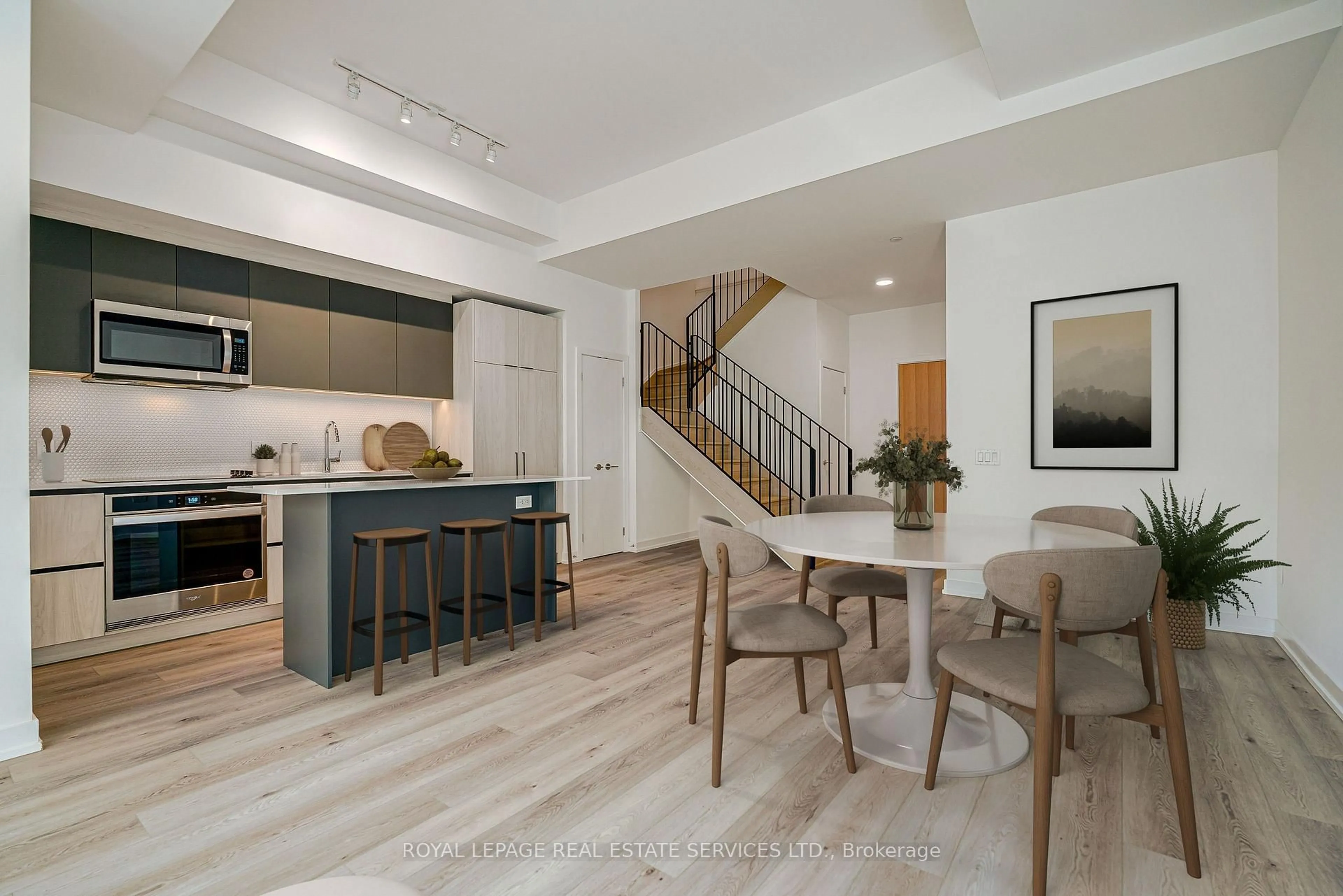 Open concept kitchen, unknown for 156 Logan Ave #131, Toronto Ontario M4M 0E4