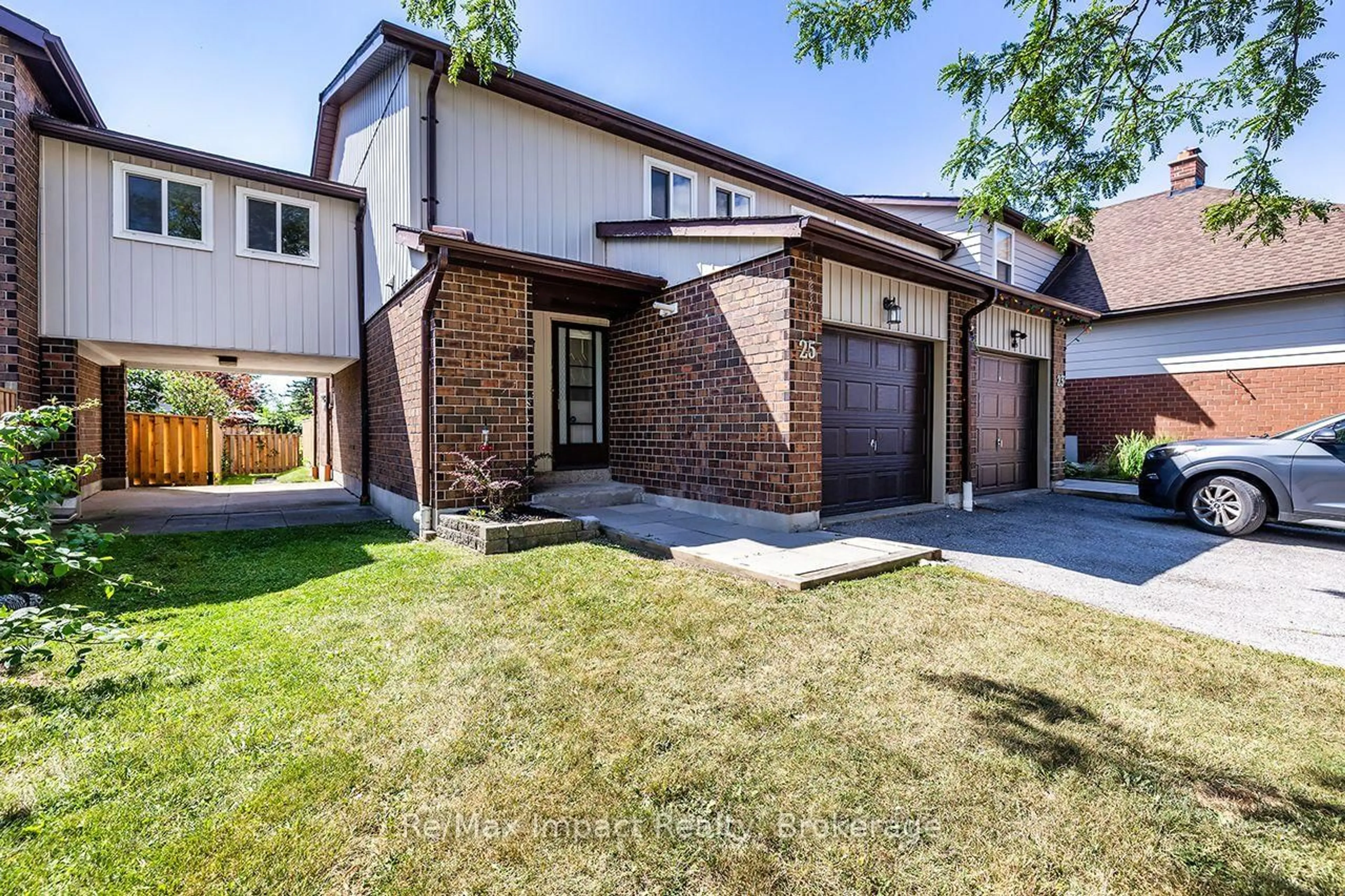 Home with brick exterior material, street for 25 Tompkins Lane, Ajax Ontario L1S 3L7
