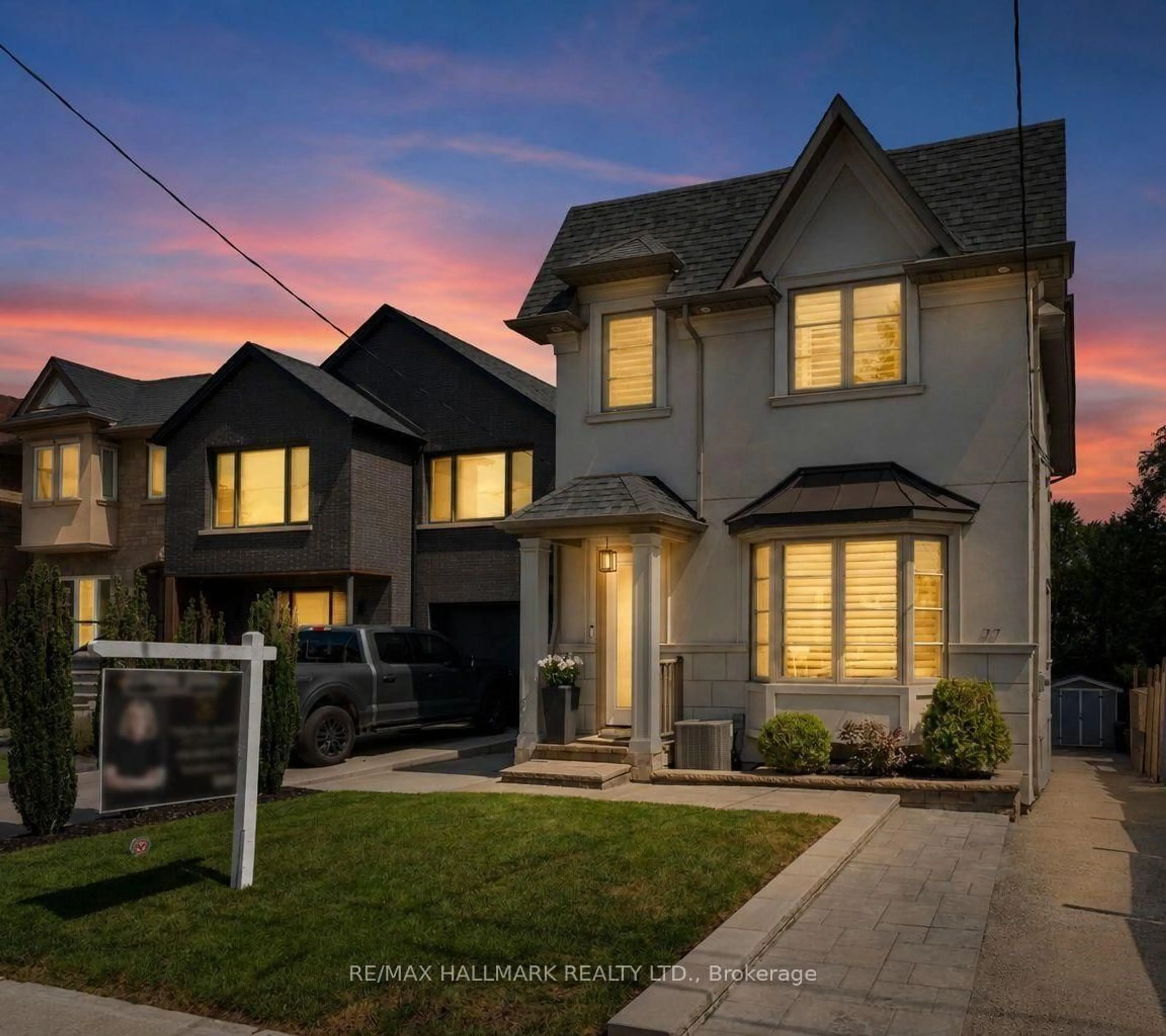 Home with brick exterior material, street for 77 Leroy Ave, Toronto Ontario M4J 4G9