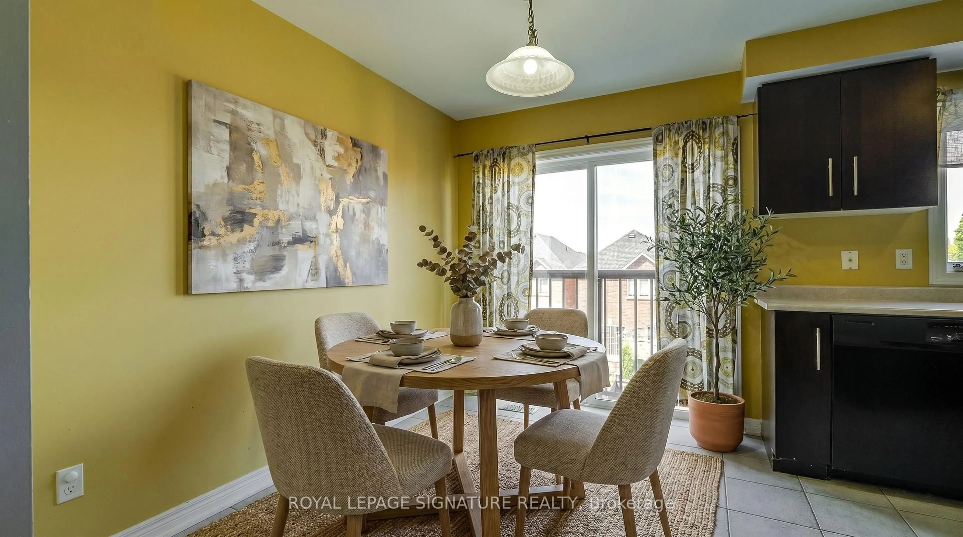 Dining room, wood/laminate floor for 54 Oakins Lane, Ajax Ontario L1T 0H1