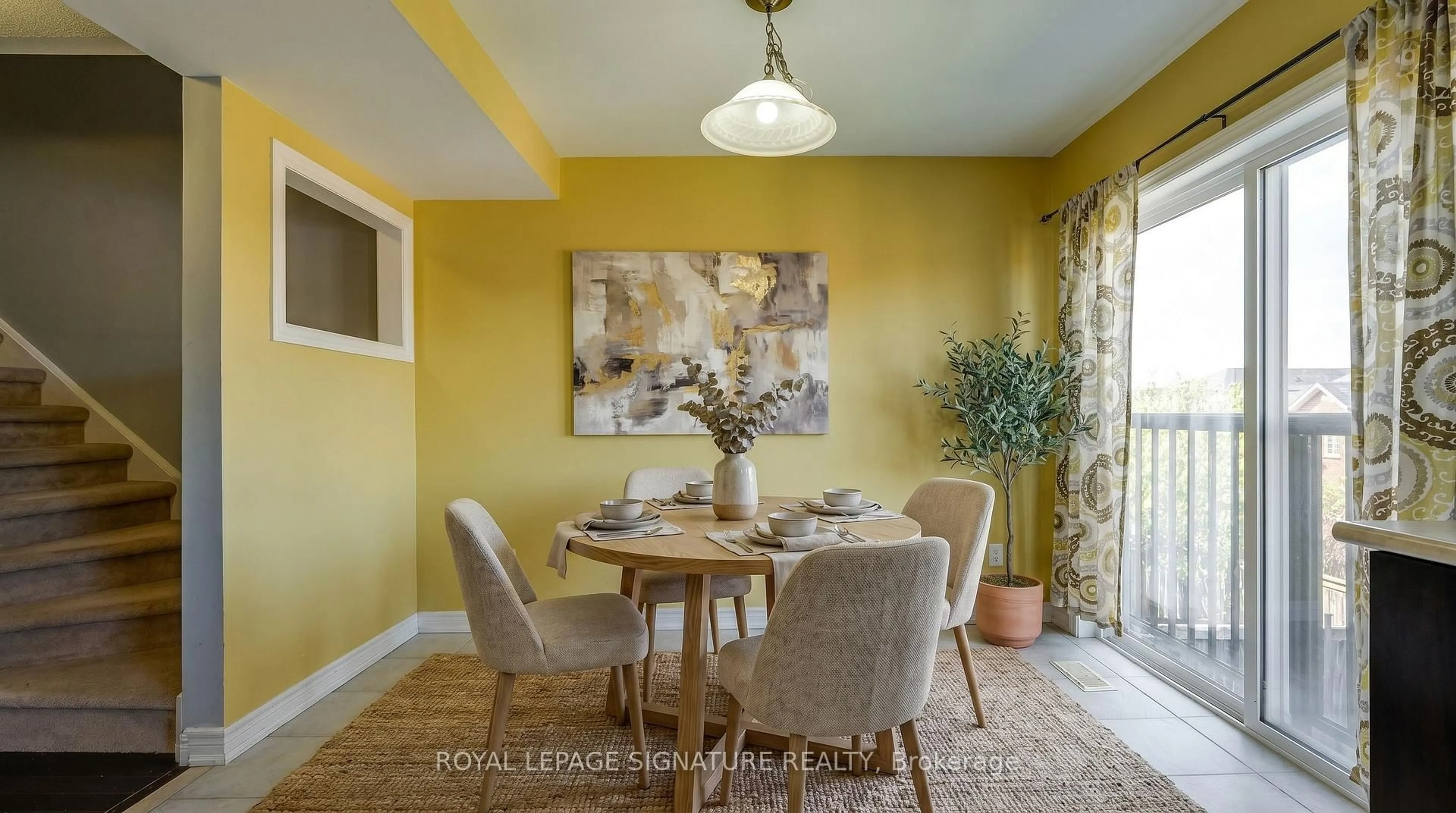 Dining room, ceramic/tile floor for 54 Oakins Lane, Ajax Ontario L1T 0H1