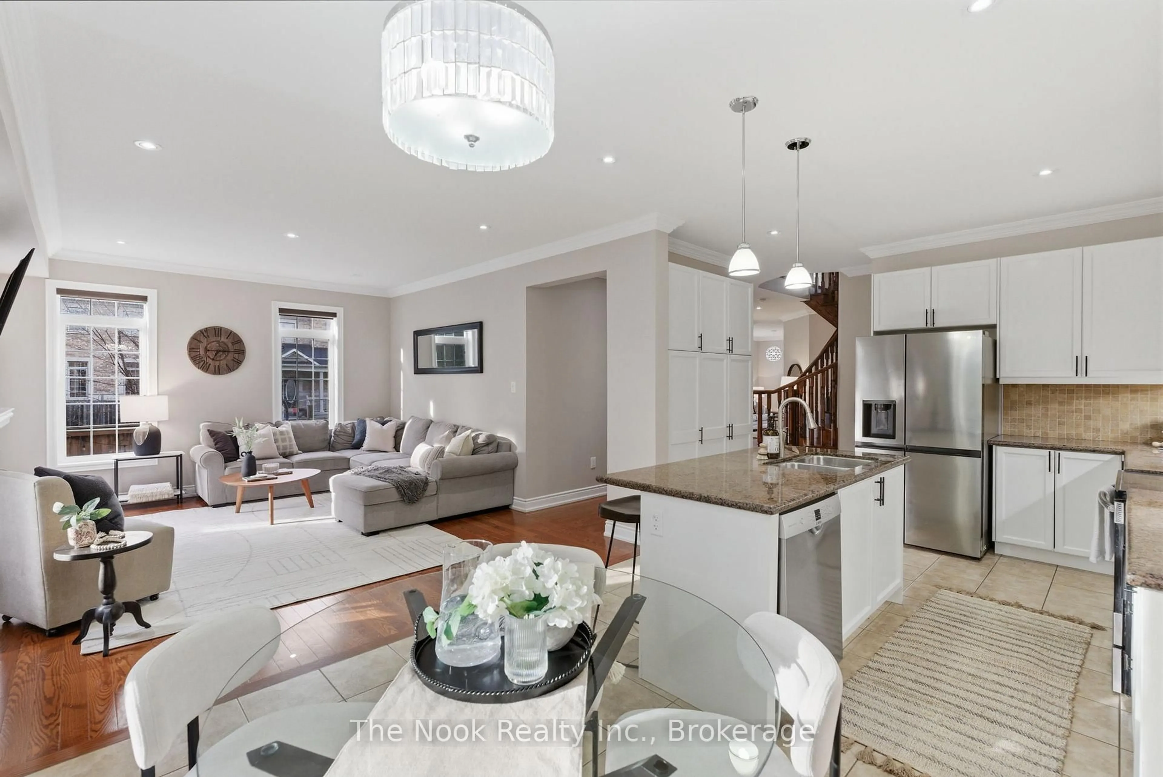 Open concept kitchen, unknown for 1 Wilbert Hoar Crt, Clarington Ontario L1E 0B2