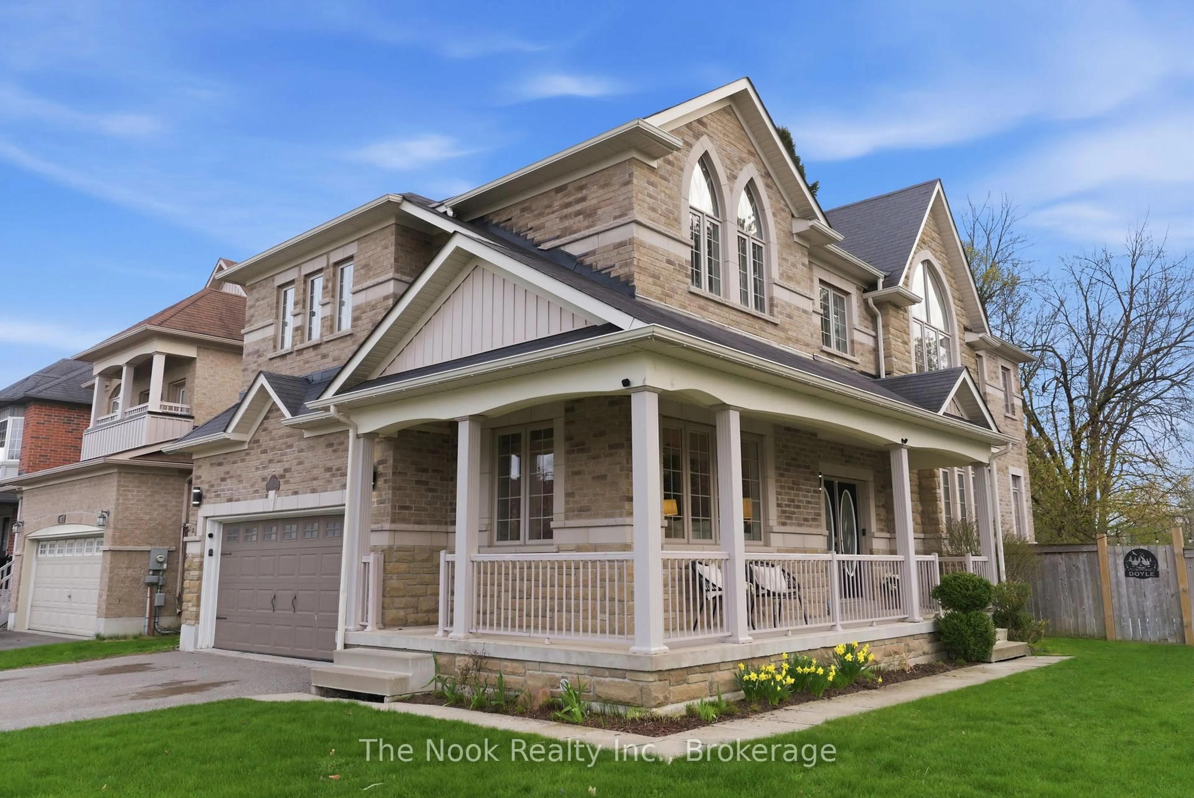 Home with vinyl exterior material, street for 1 Wilbert Hoar Crt, Clarington Ontario L1E 0B2