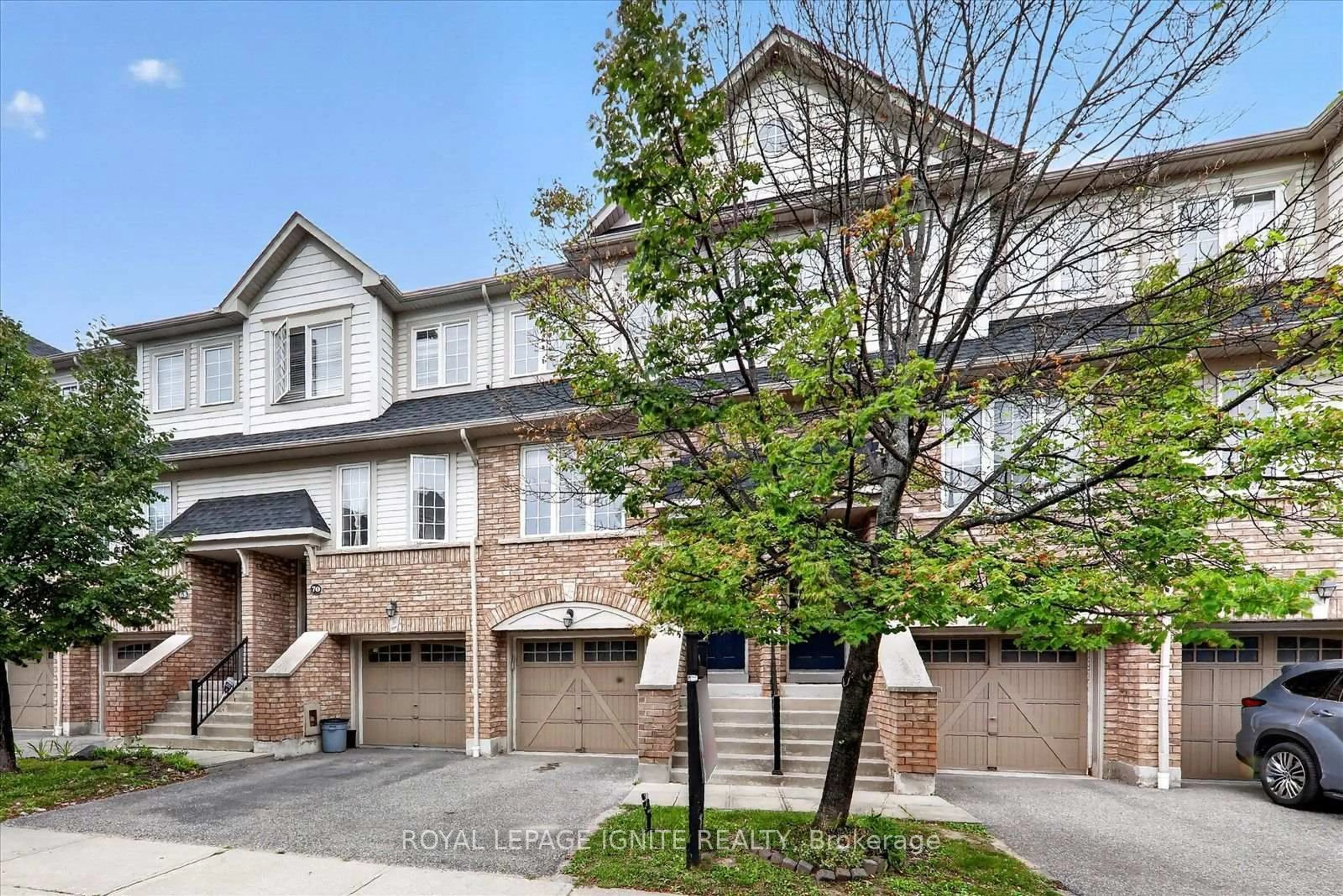 Home with brick exterior material, street for 72 Oakins Lane, Ajax Ontario L1T 0H1