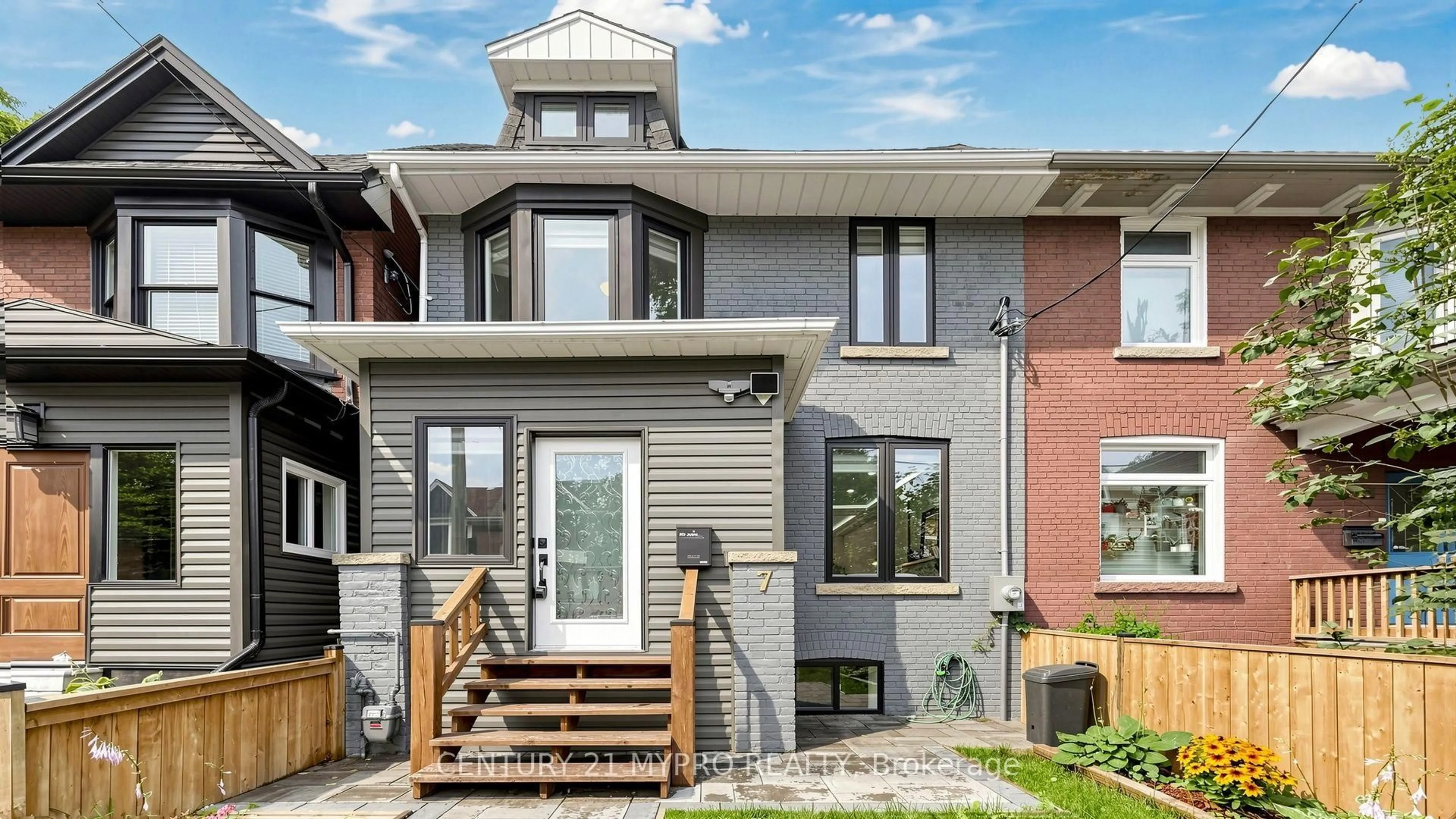 Home with brick exterior material, street for 7 Cherry Nook Gdns, Toronto Ontario M4L 1J5