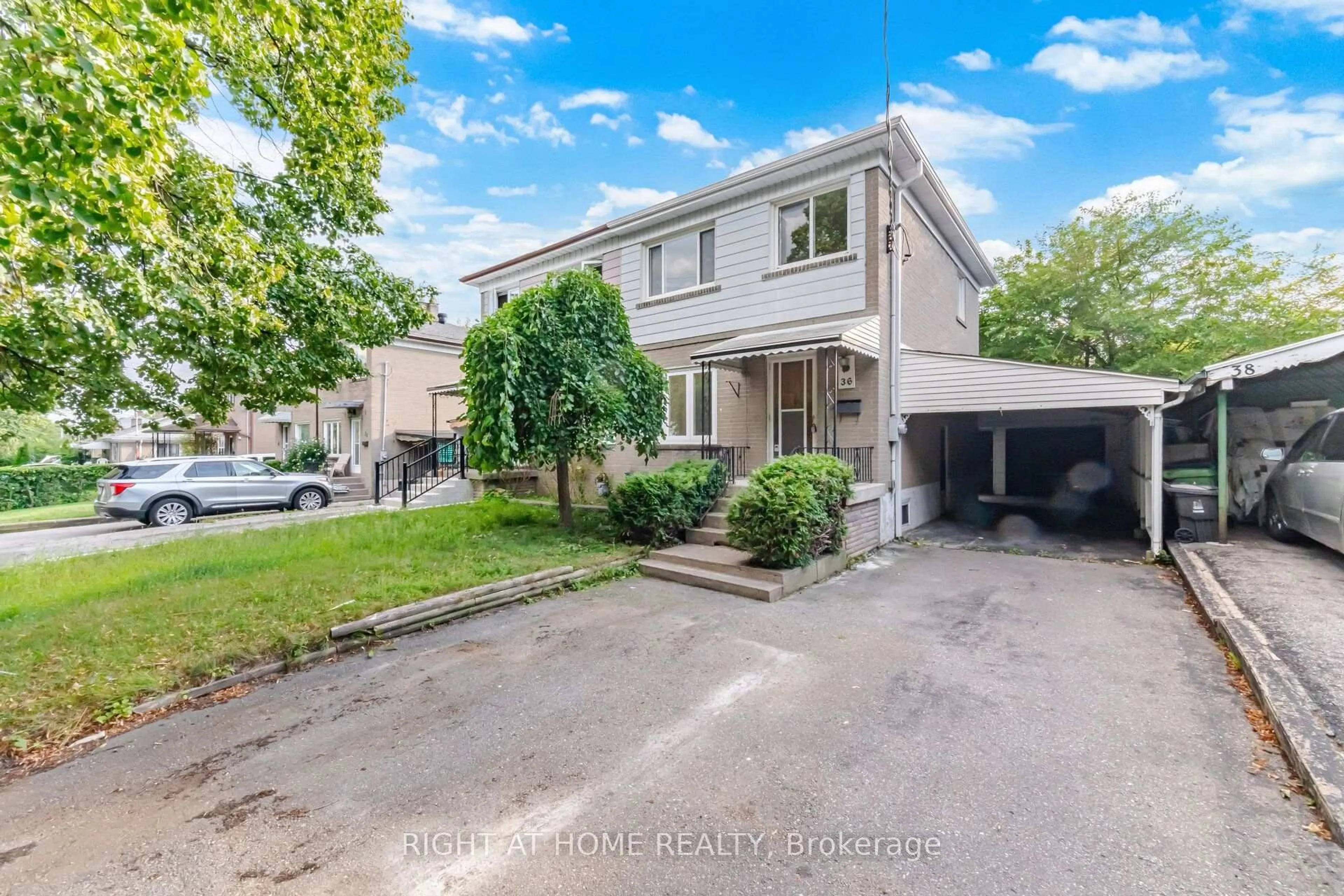 A pic from outside/outdoor area/front of a property/back of a property/a pic from drone, street for 36 Rushley Dr, Toronto Ontario M1P 3S5