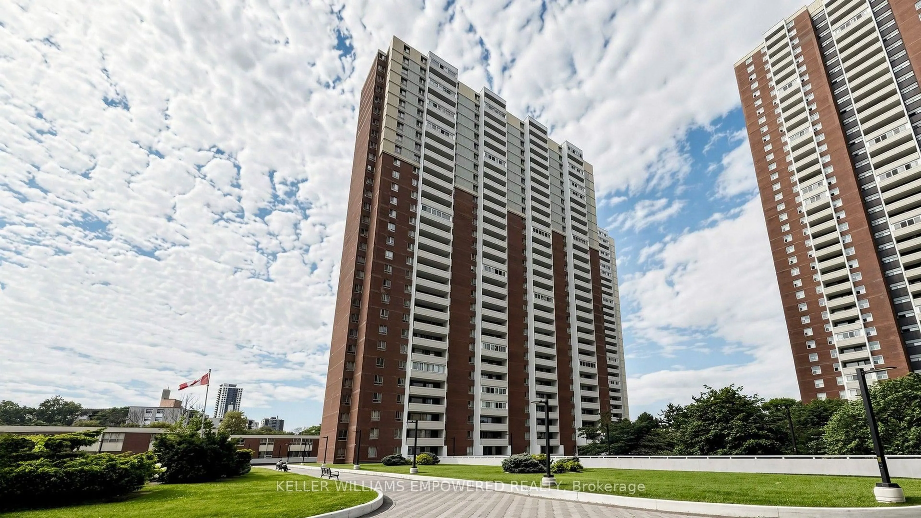 Home with brick exterior material, building for 1 Massey Sq #2312, Toronto Ontario M4C 5L4