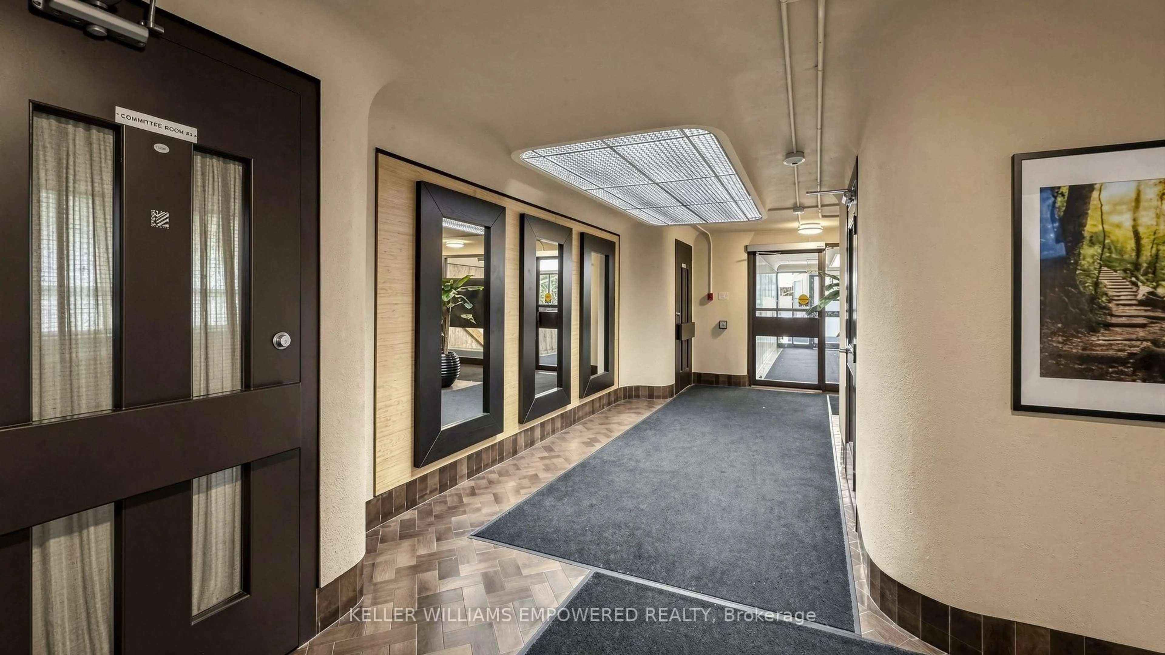 Indoor foyer for 1 Massey Sq #2312, Toronto Ontario M4C 5L4