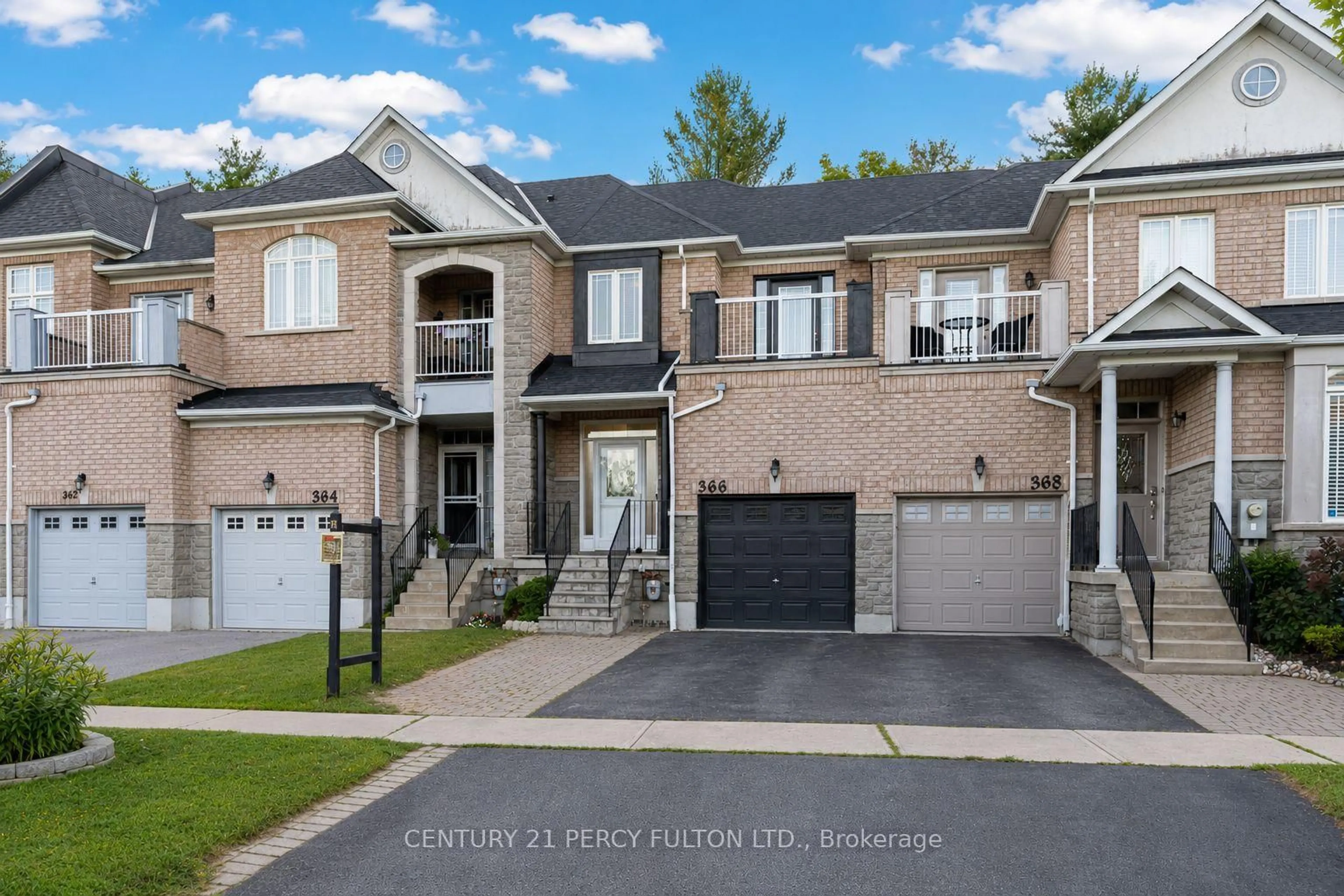 Home with brick exterior material, street for 366 Strouds Lane, Pickering Ontario L1V 7J2
