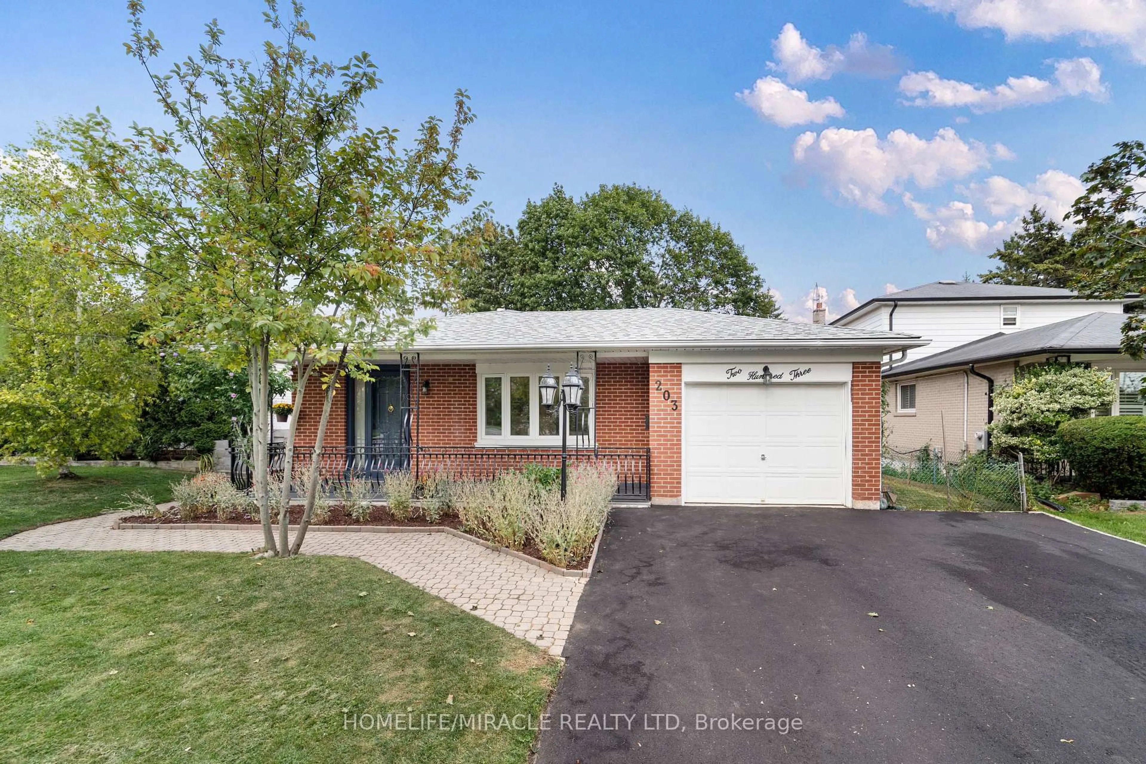 Home with brick exterior material, street for 203 Centennial Rd, Toronto Ontario M1C 2A2