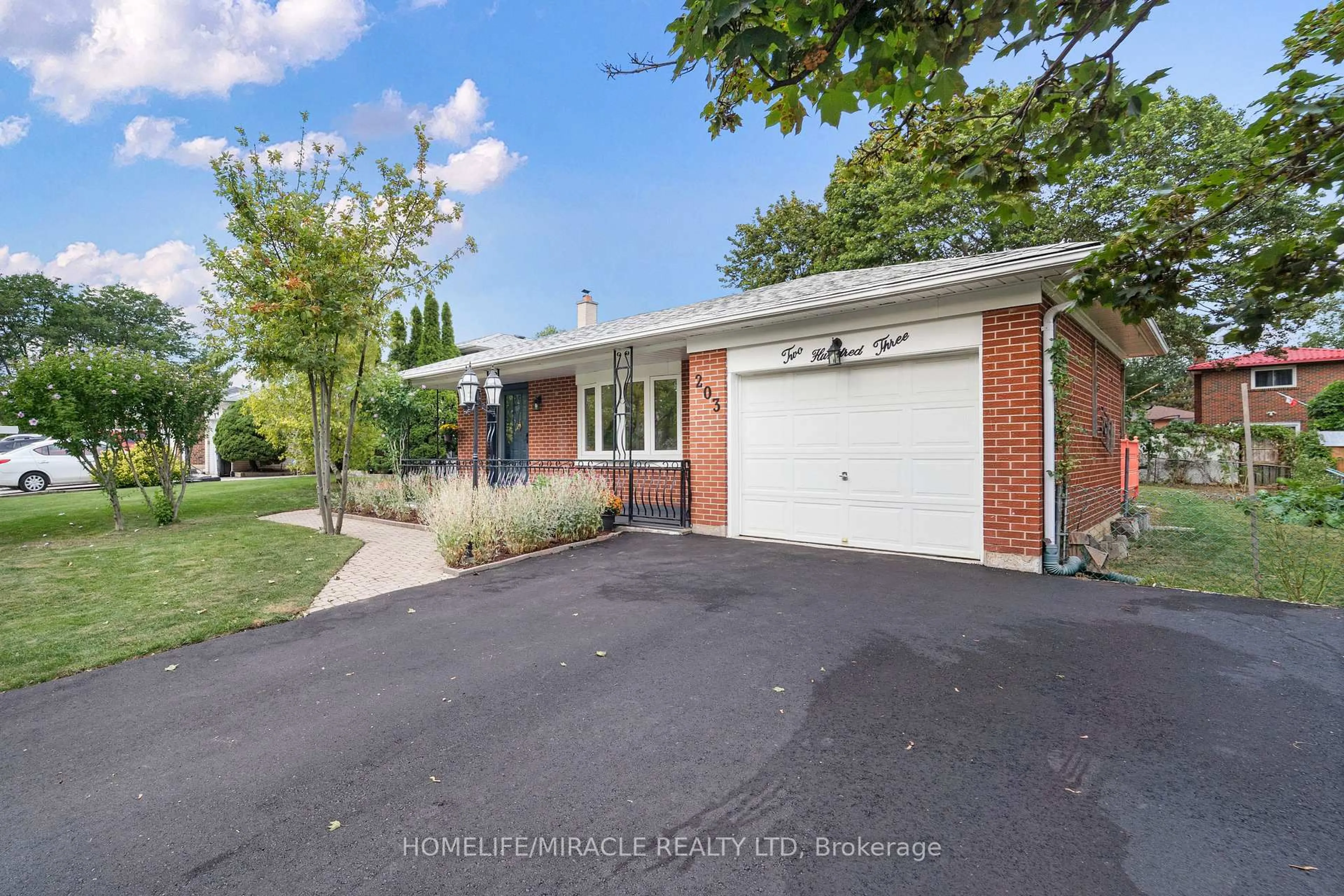 Home with brick exterior material, street for 203 Centennial Rd, Toronto Ontario M1C 2A2