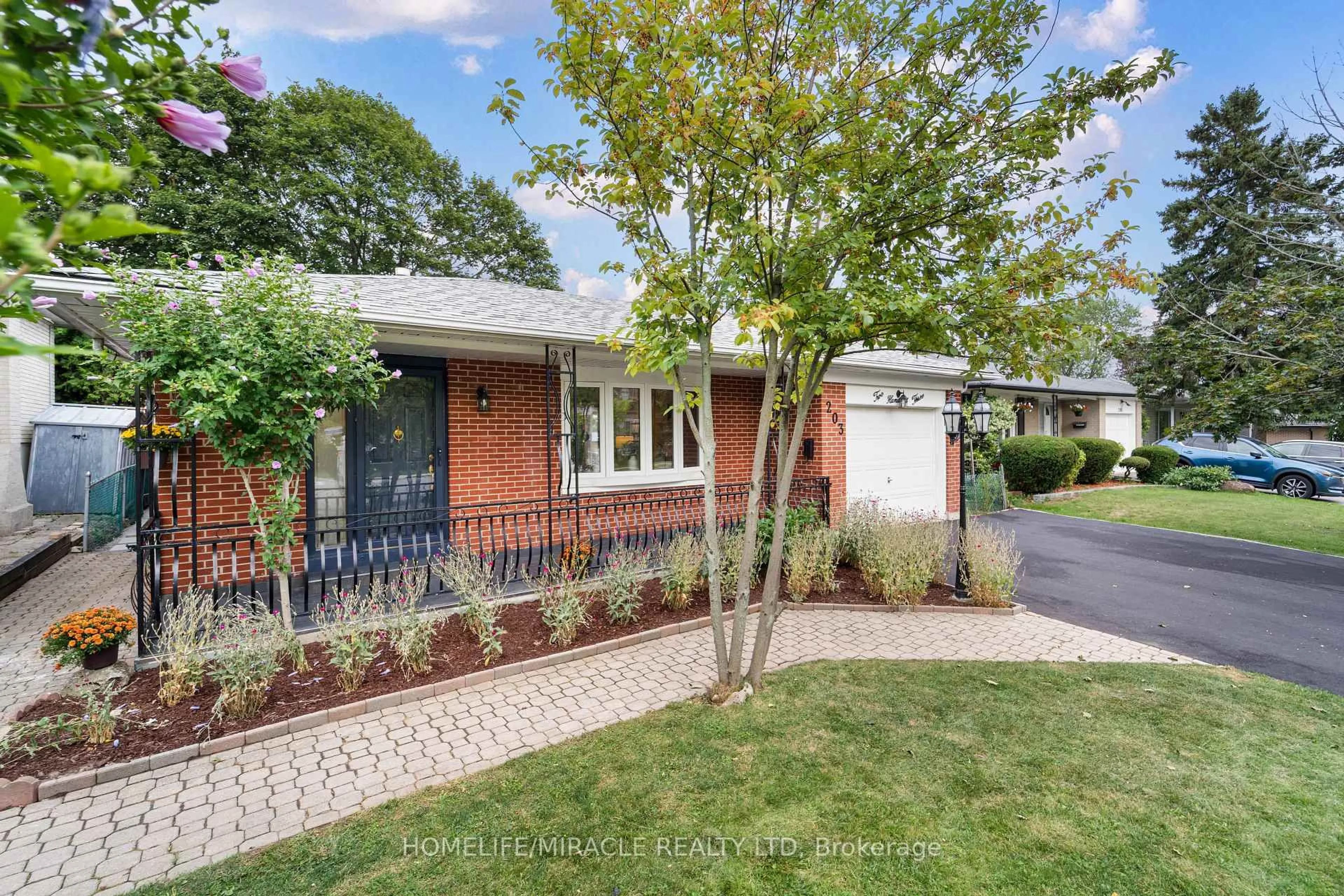 Home with brick exterior material, street for 203 Centennial Rd, Toronto Ontario M1C 2A2