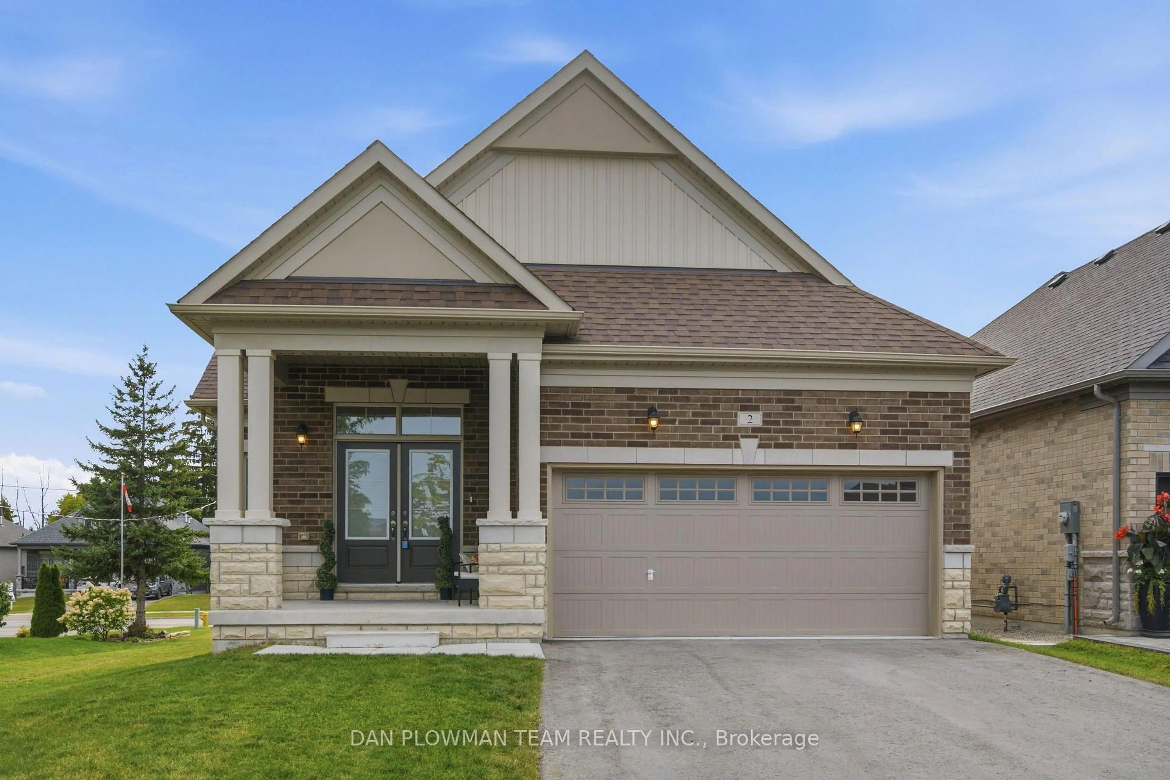 Home with brick exterior material, street for 2 Holtby Crt, Scugog Ontario L9L 0B4