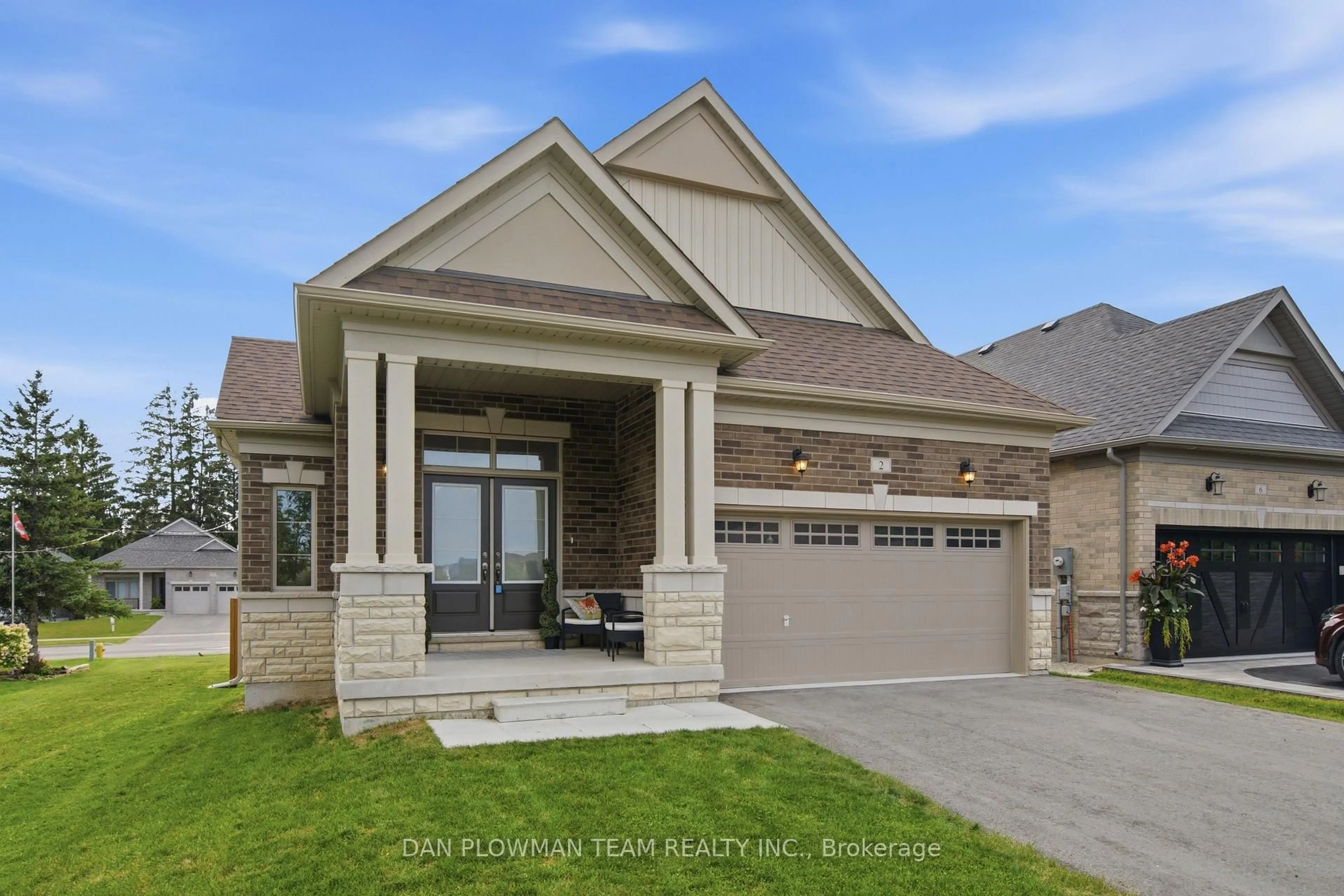 Home with brick exterior material, street for 2 Holtby Crt, Scugog Ontario L9L 0B4