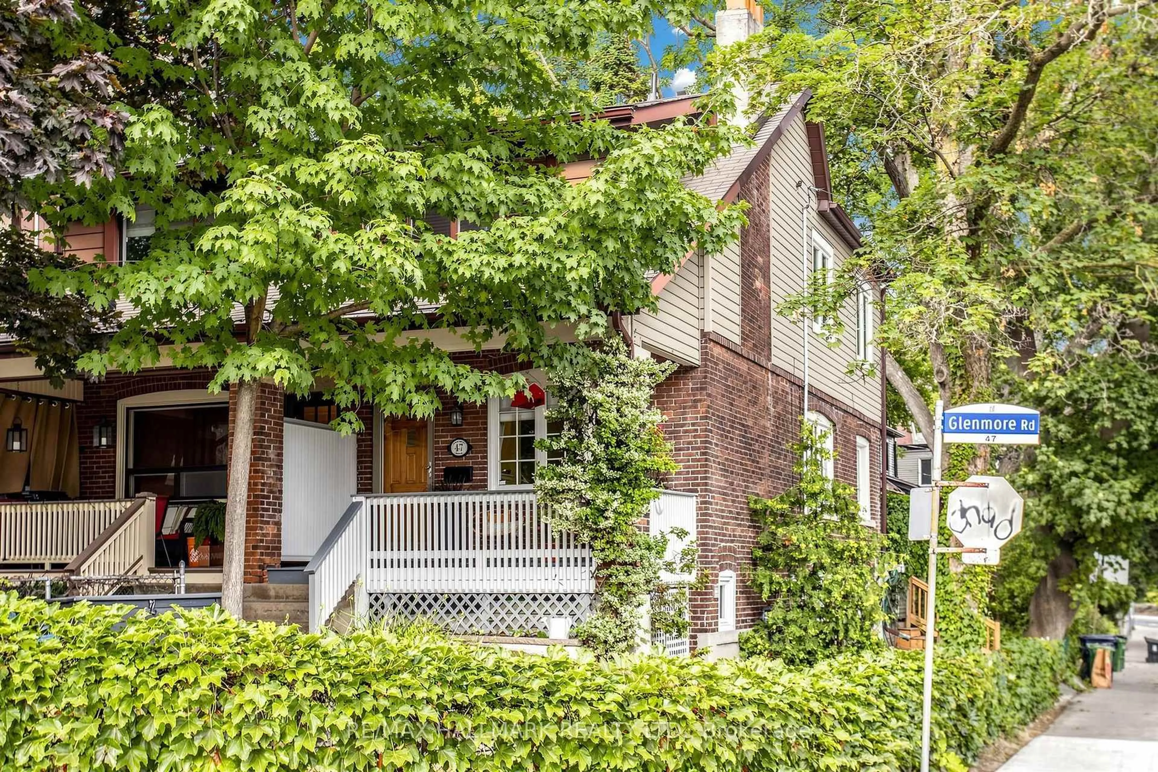 Home with brick exterior material, street for 47 Glenmore Rd, Toronto Ontario M4L 3M2