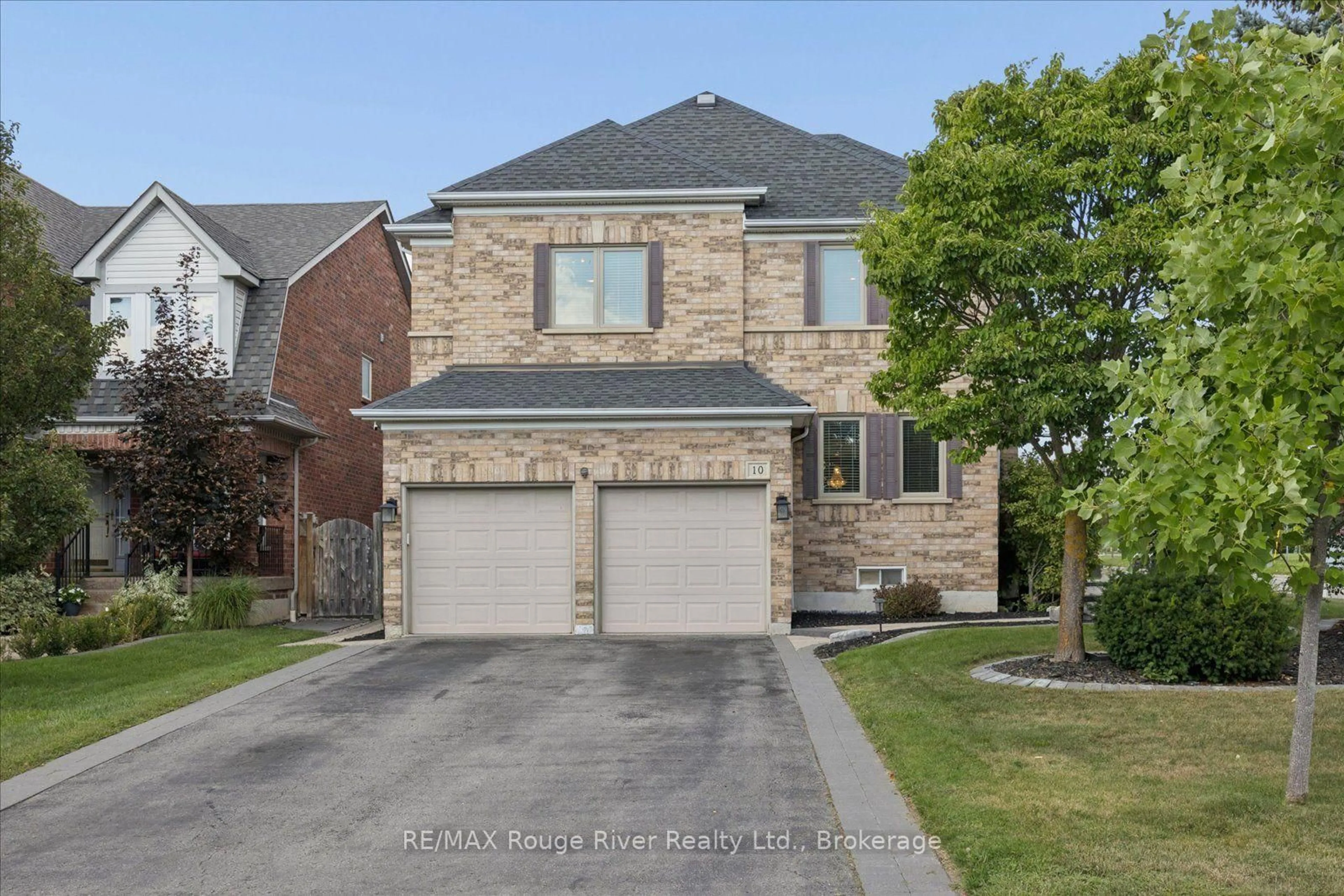 Home with brick exterior material, street for 10 Windbreak Cres, Whitby Ontario L1P 1P8