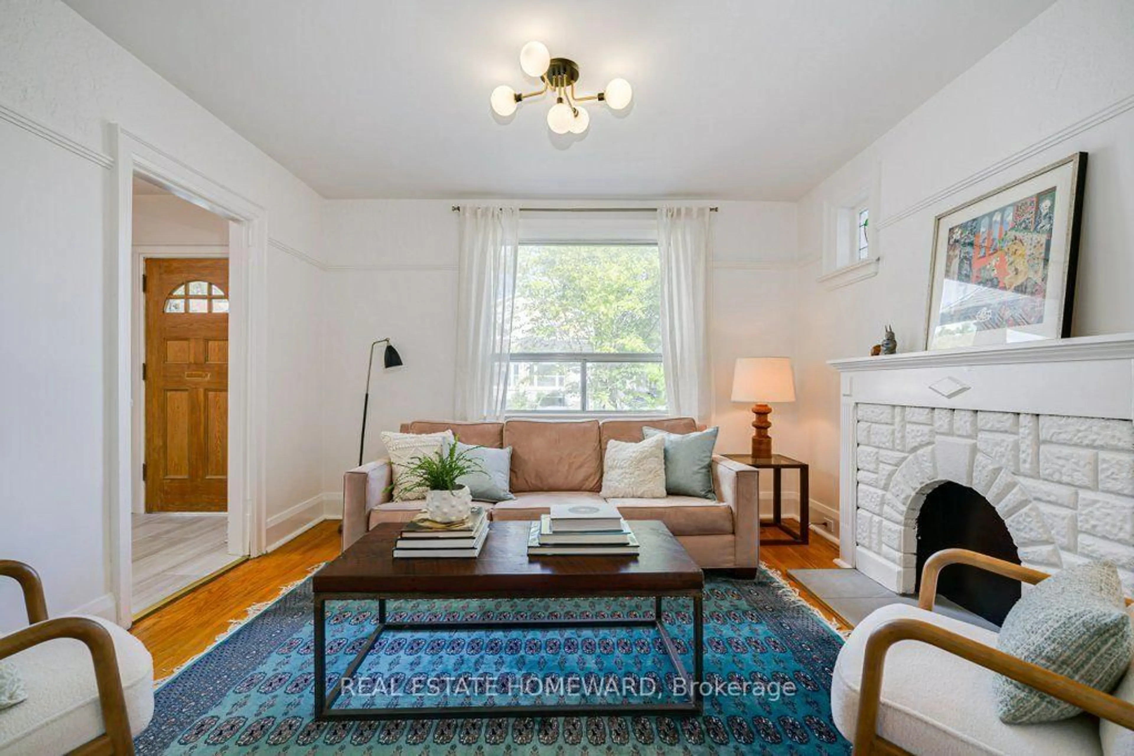 Living room with furniture, unknown for 94 Wiley Ave, Toronto Ontario M4J 3W6