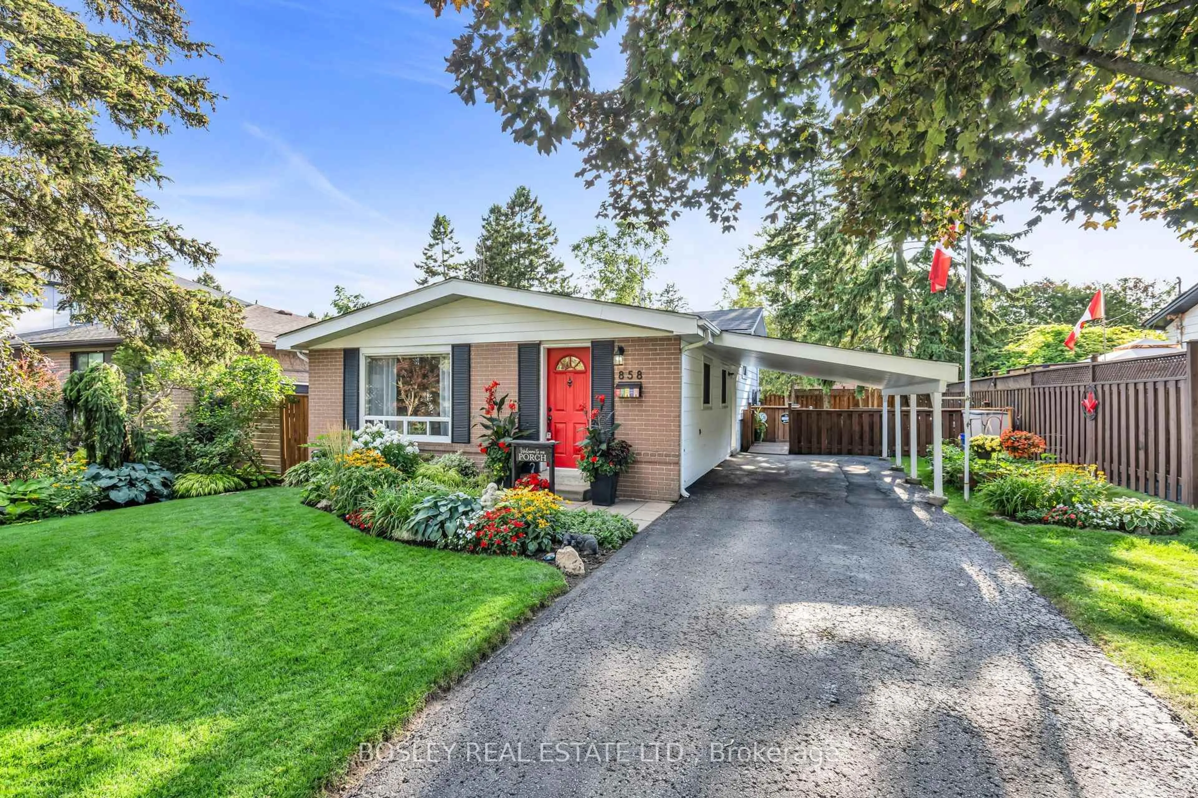 Home with brick exterior material, street for 858 Modlin Rd, Pickering Ontario L1W 1V7