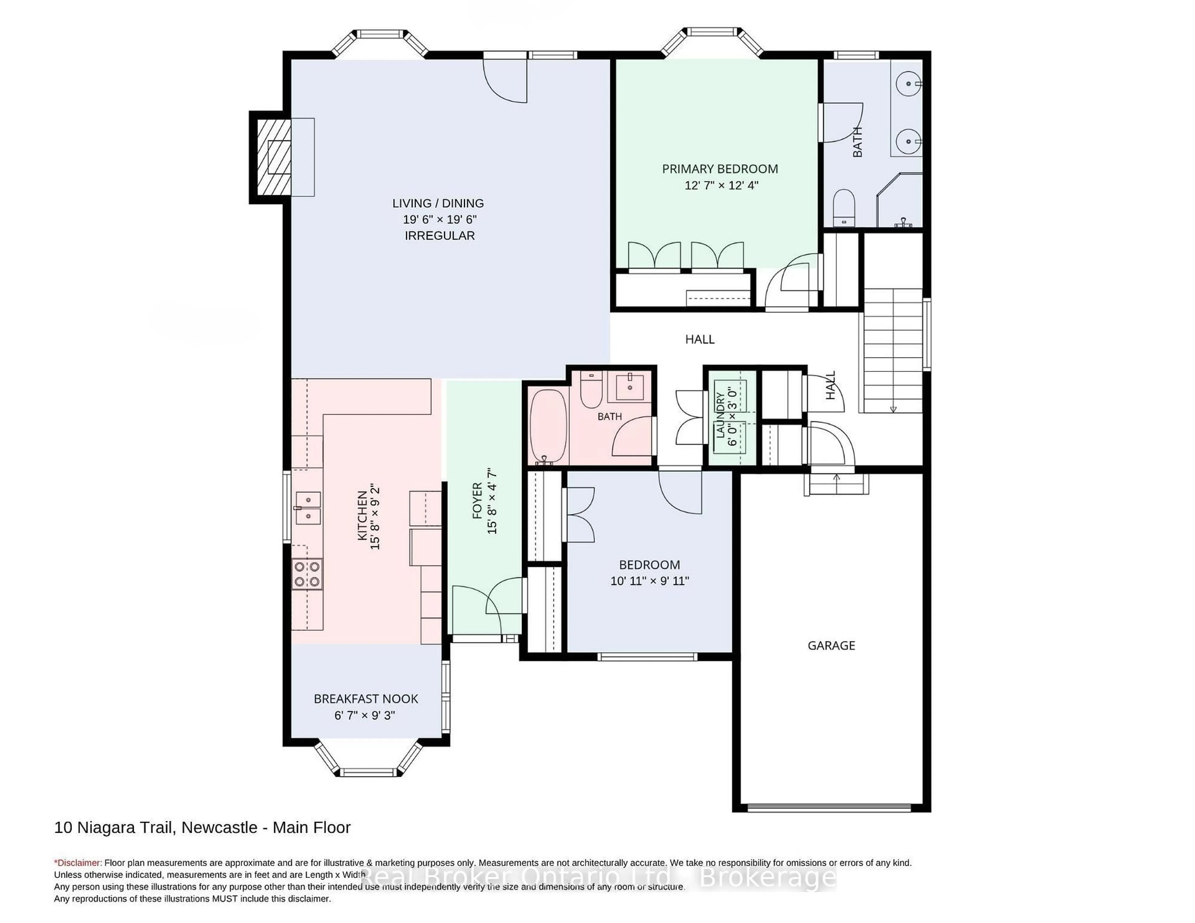 Floor plan for 10 Niagara Tr, Clarington Ontario L1B 1A2