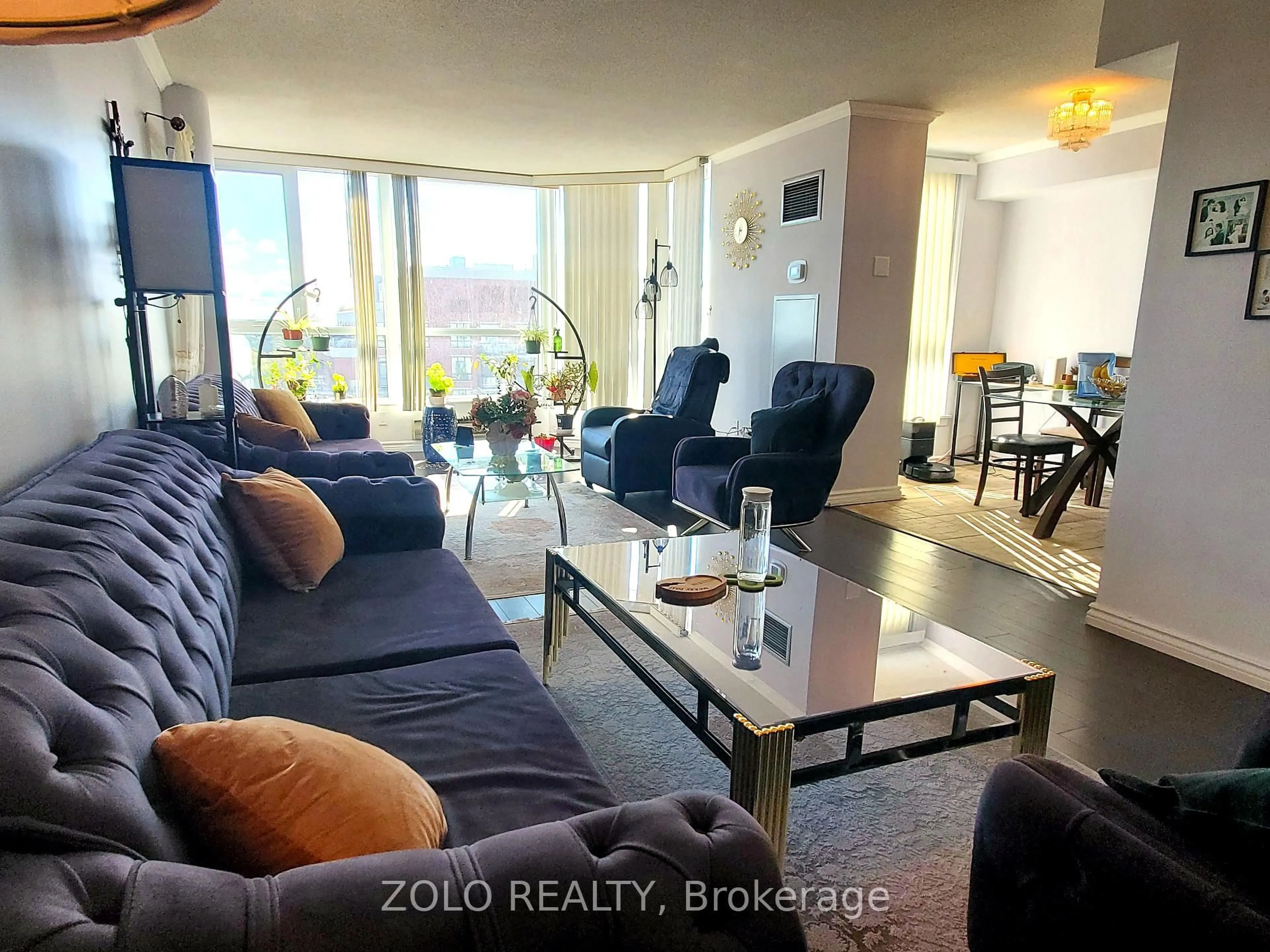 Living room with furniture, unknown for 3233 Eglinton Ave #805, Toronto Ontario M1J 3N6
