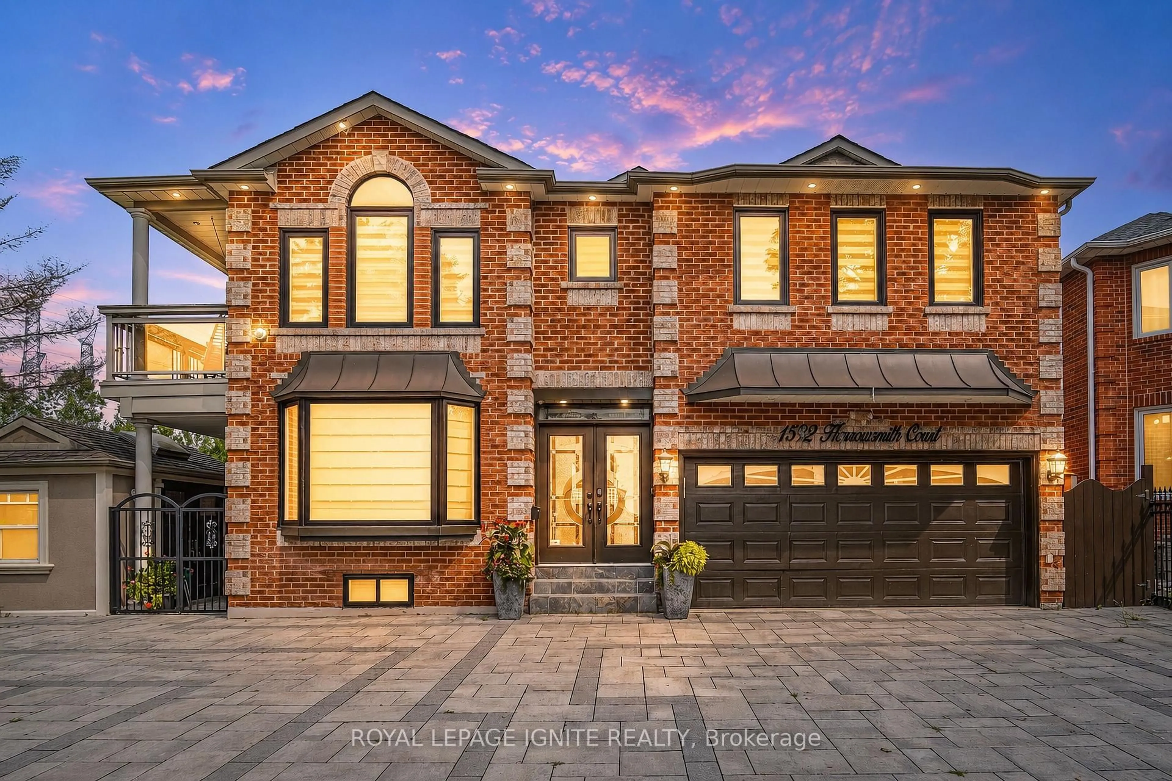 Home with brick exterior material, street for 1592 Harrowsmith Crt, Pickering Ontario L1X 2L9