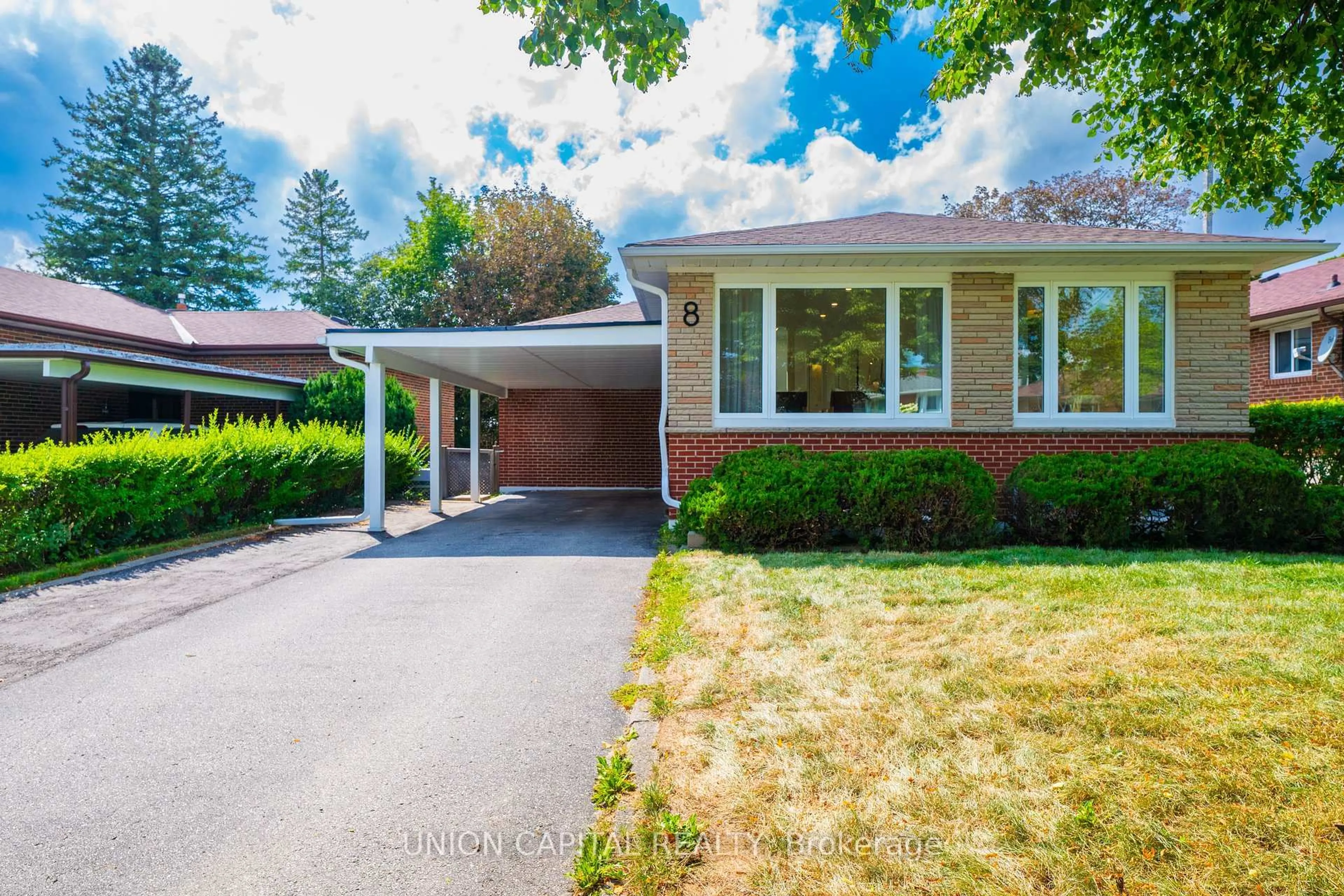 Home with brick exterior material, street for 8 Baybrook Cres, Toronto Ontario M1H 2R6