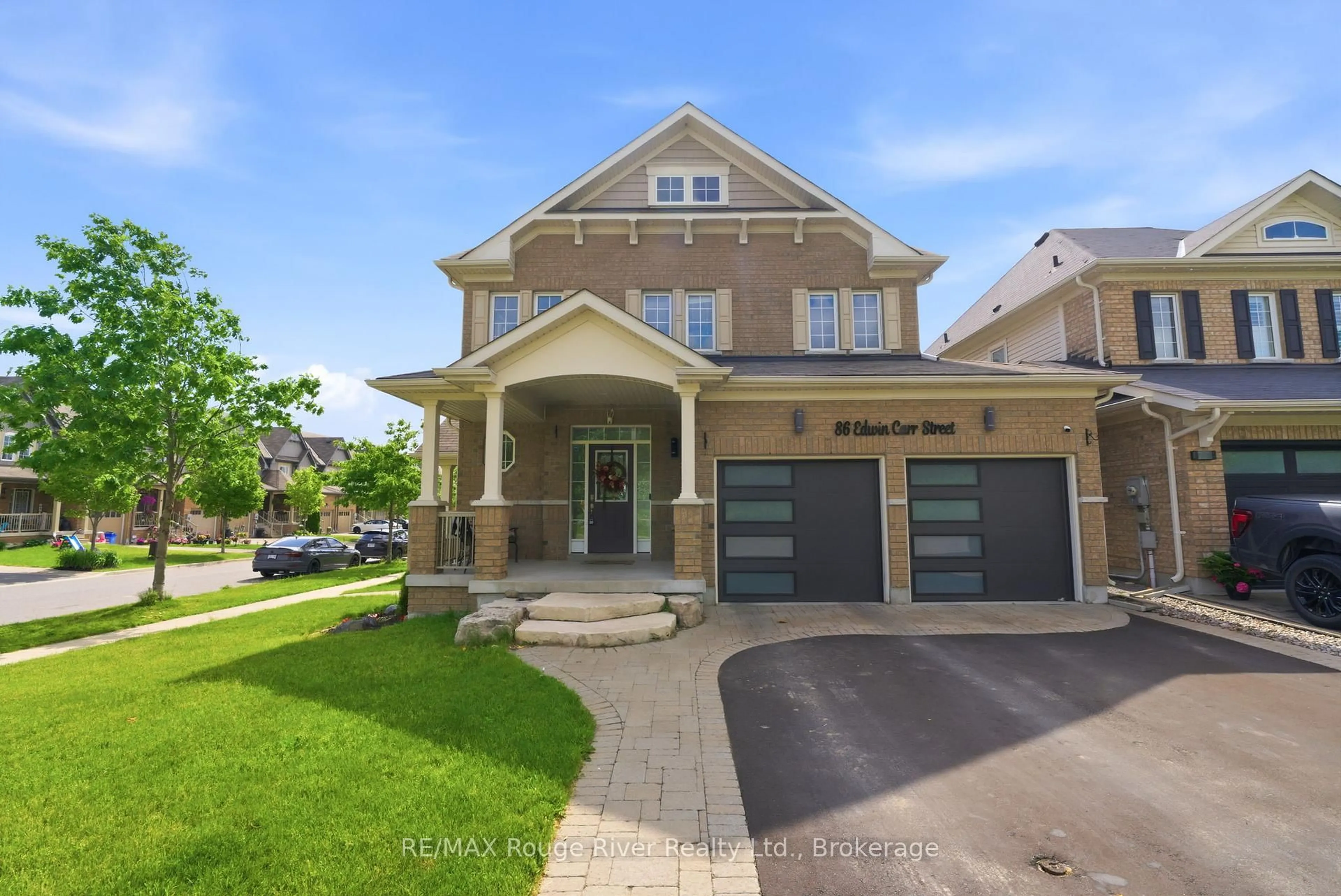 Home with brick exterior material, street for 86 Edwin Carr St, Clarington Ontario L1C 0R4