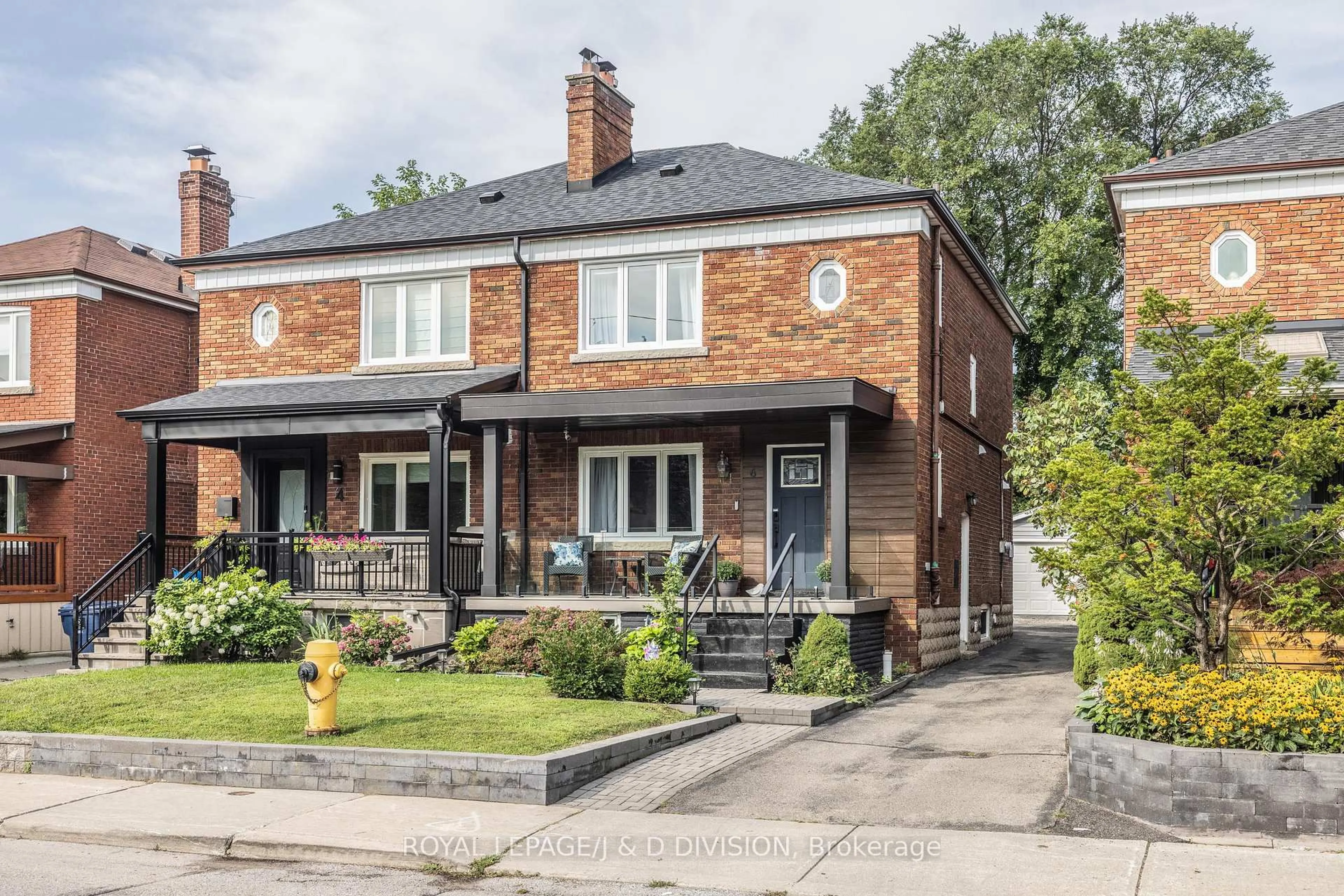 Home with brick exterior material, street for 6 Lankin Blvd, Toronto Ontario M4J 4W8