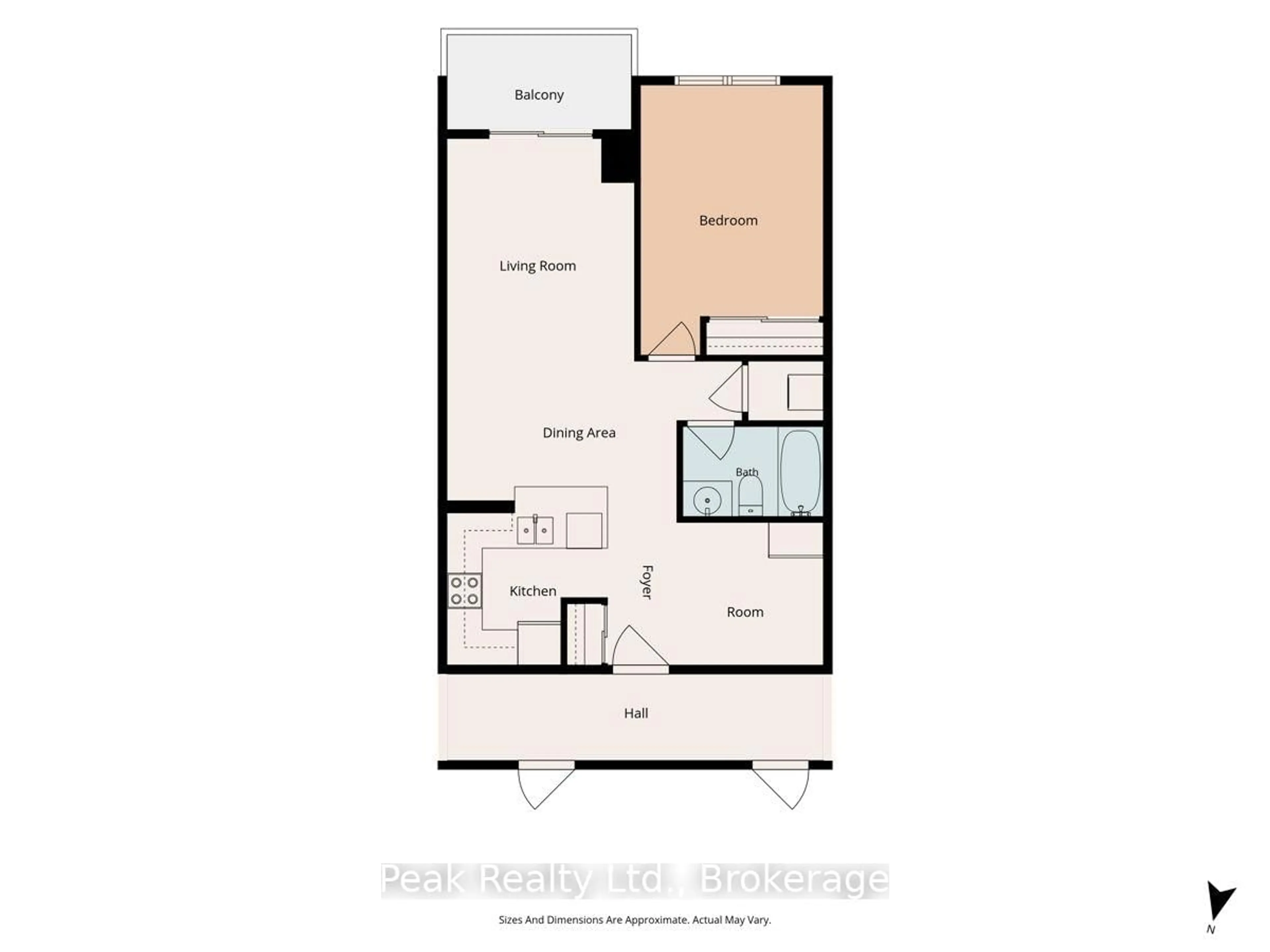 Floor plan for 61 Town Centre Crt #1201, Toronto Ontario M1P 5C5