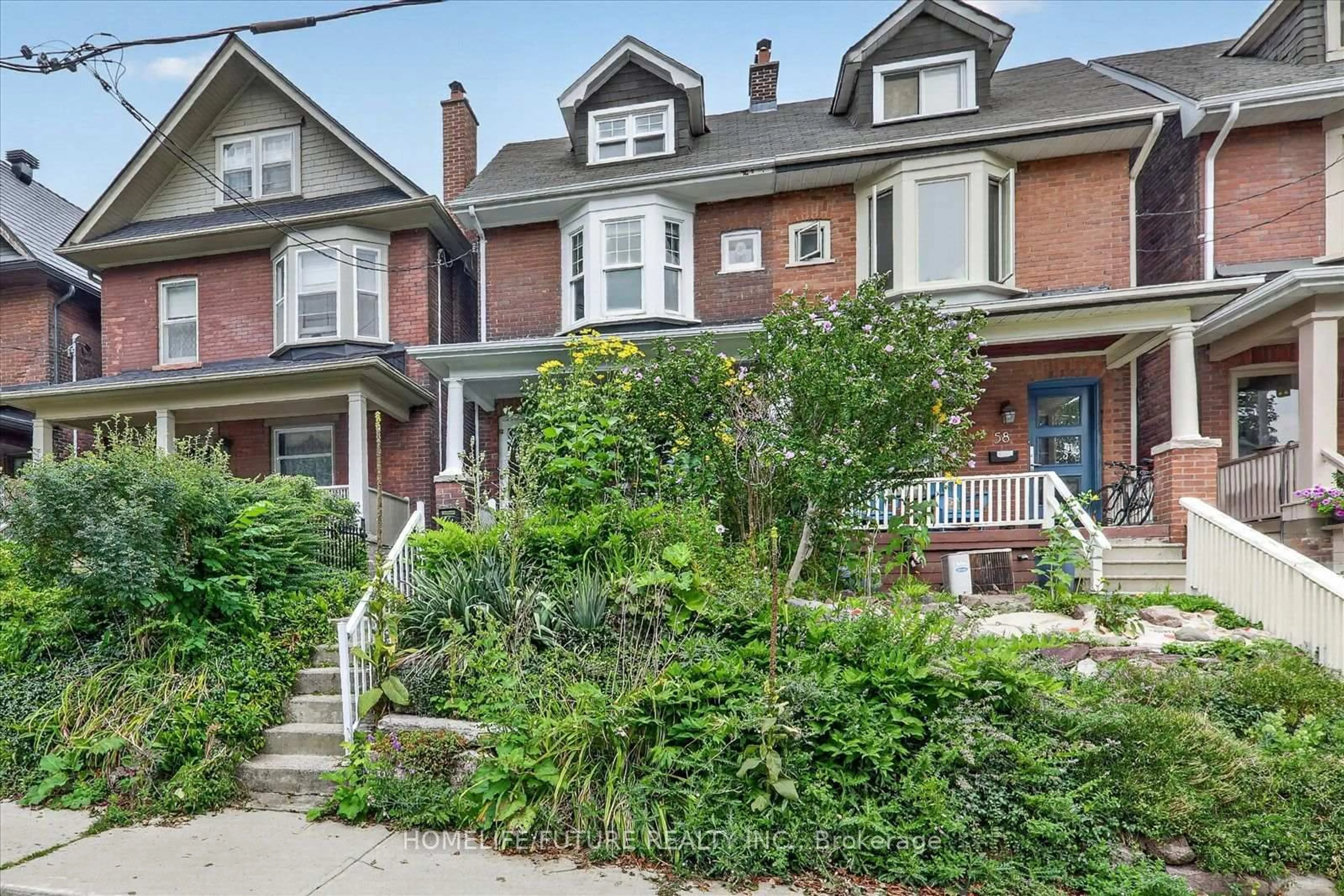 Home with brick exterior material, street for 56 Sparkhall Ave, Toronto Ontario M4K 1G6