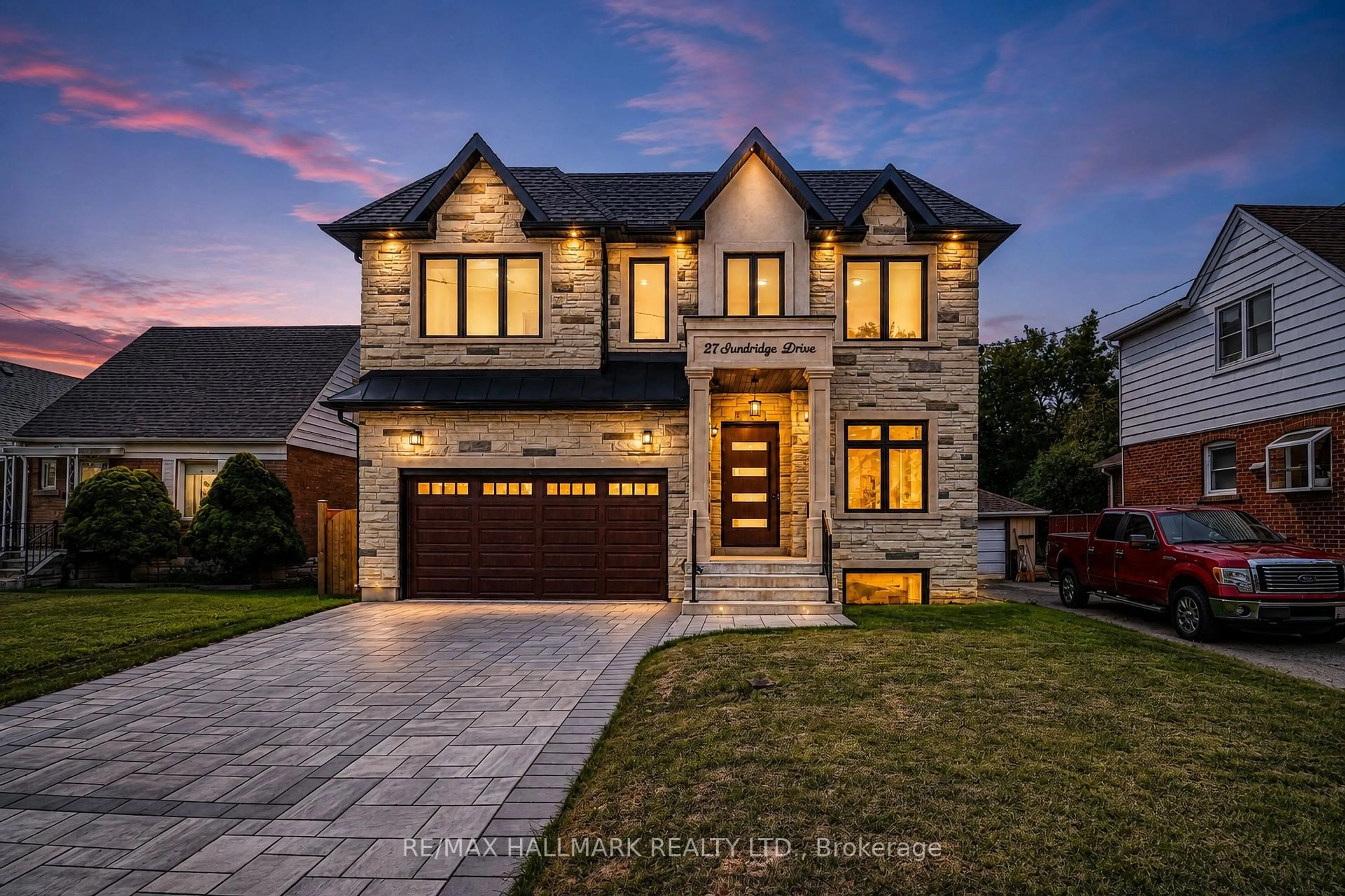Home with brick exterior material, street for 27 Sundridge Dr, Toronto Ontario M1L 2J4