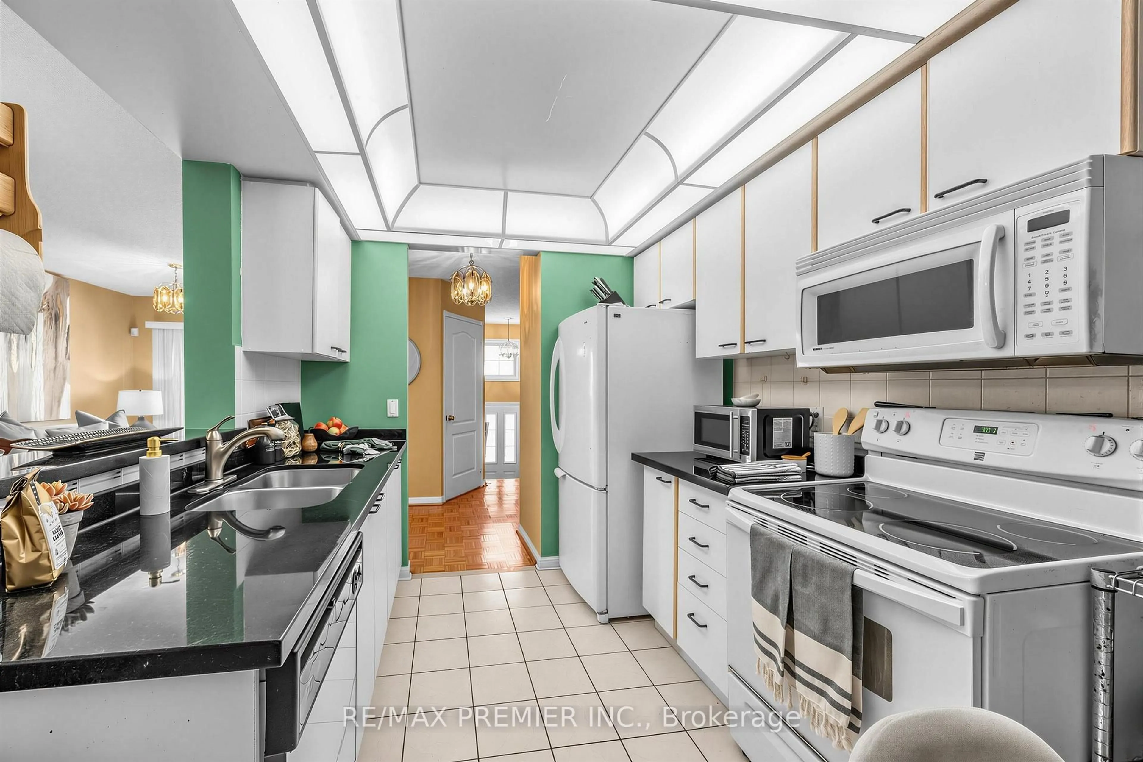 Standard kitchen, ceramic/tile floor for 1400 The Esplanade #602, Pickering Ontario L1V 6V2