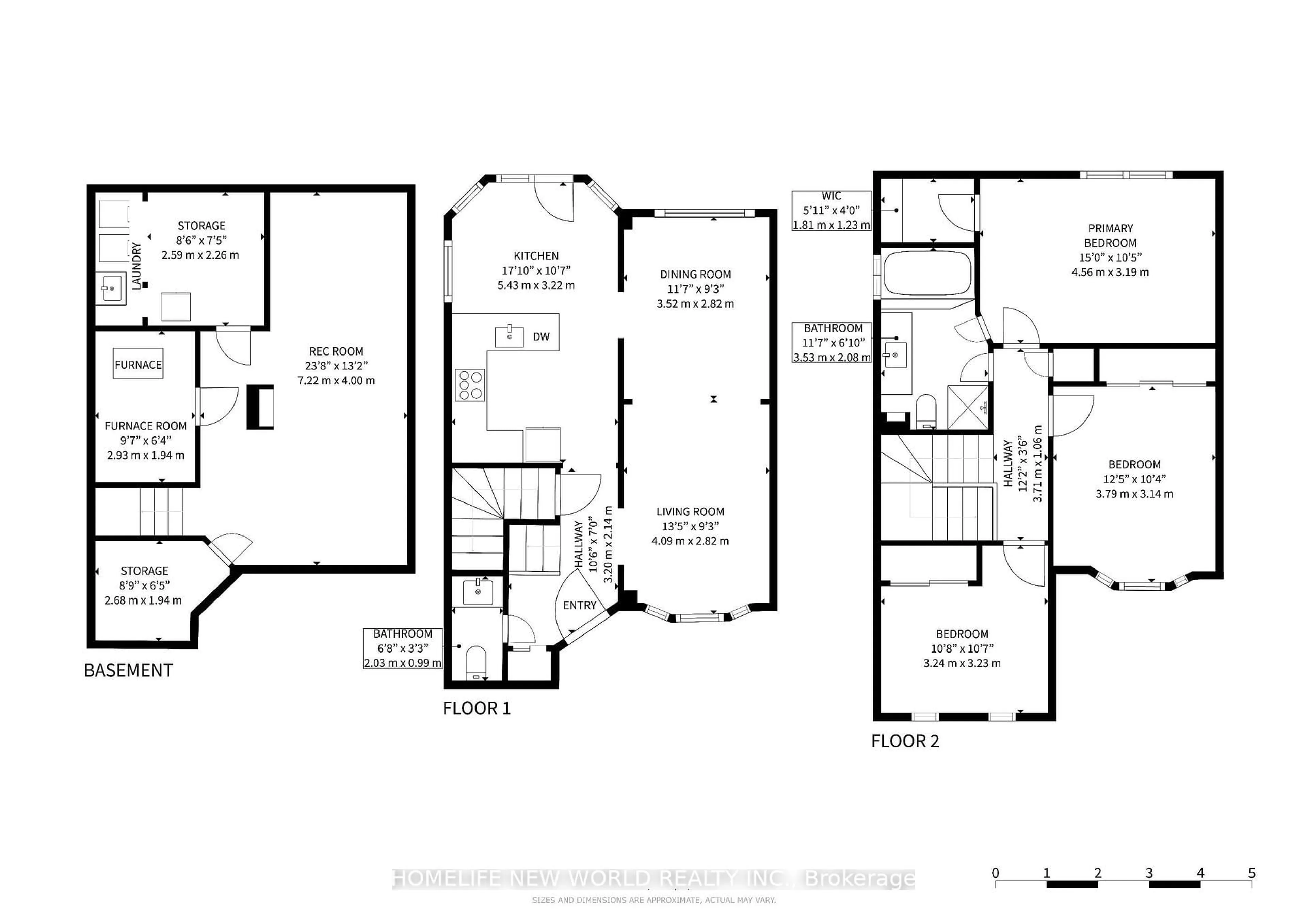 Floor plan for 136 Reed Dr, Ajax Ontario L1S 6V2