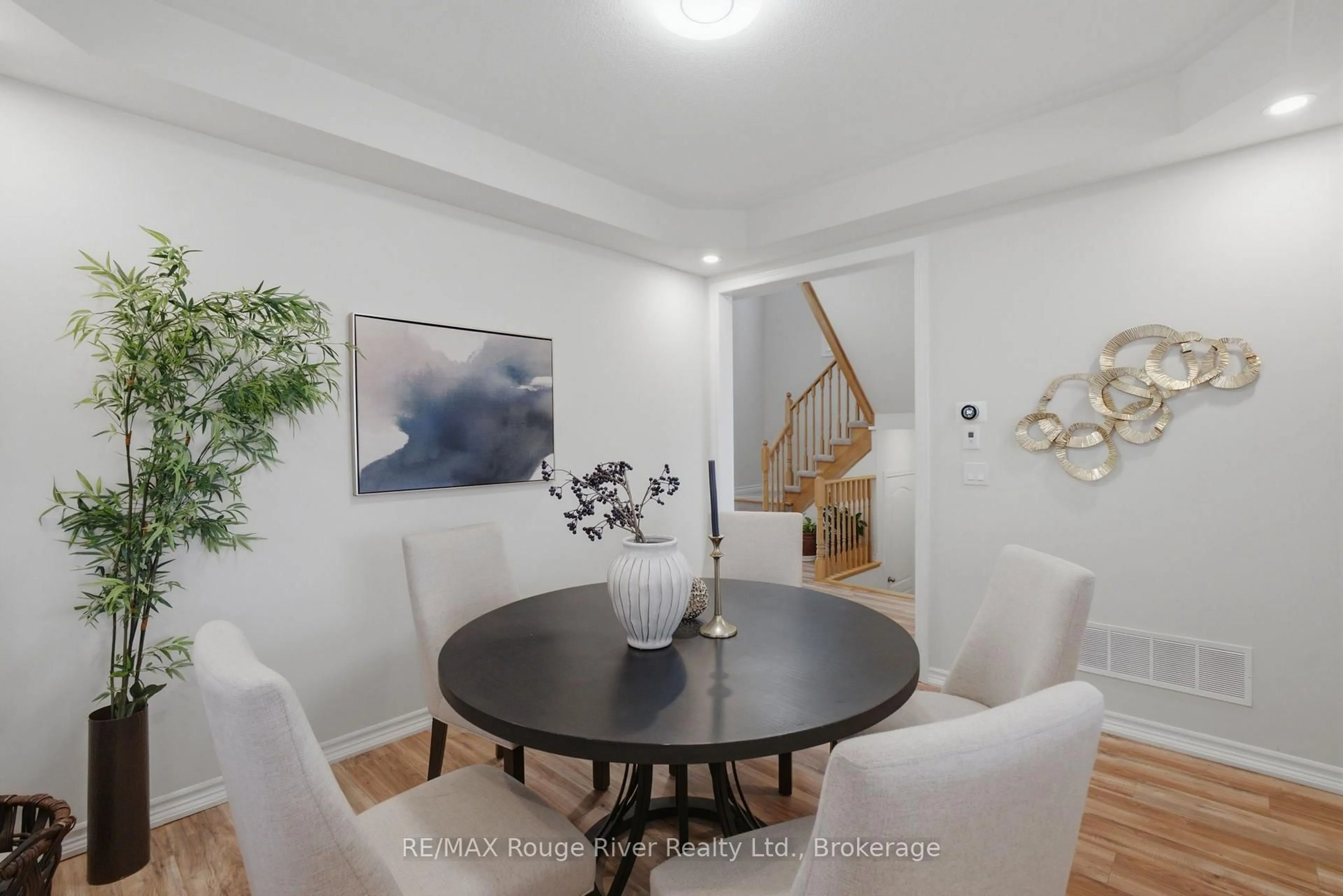 Dining room, wood/laminate floor for 1220 Ronald Inche Dr, Oshawa Ontario L1K 0Y5