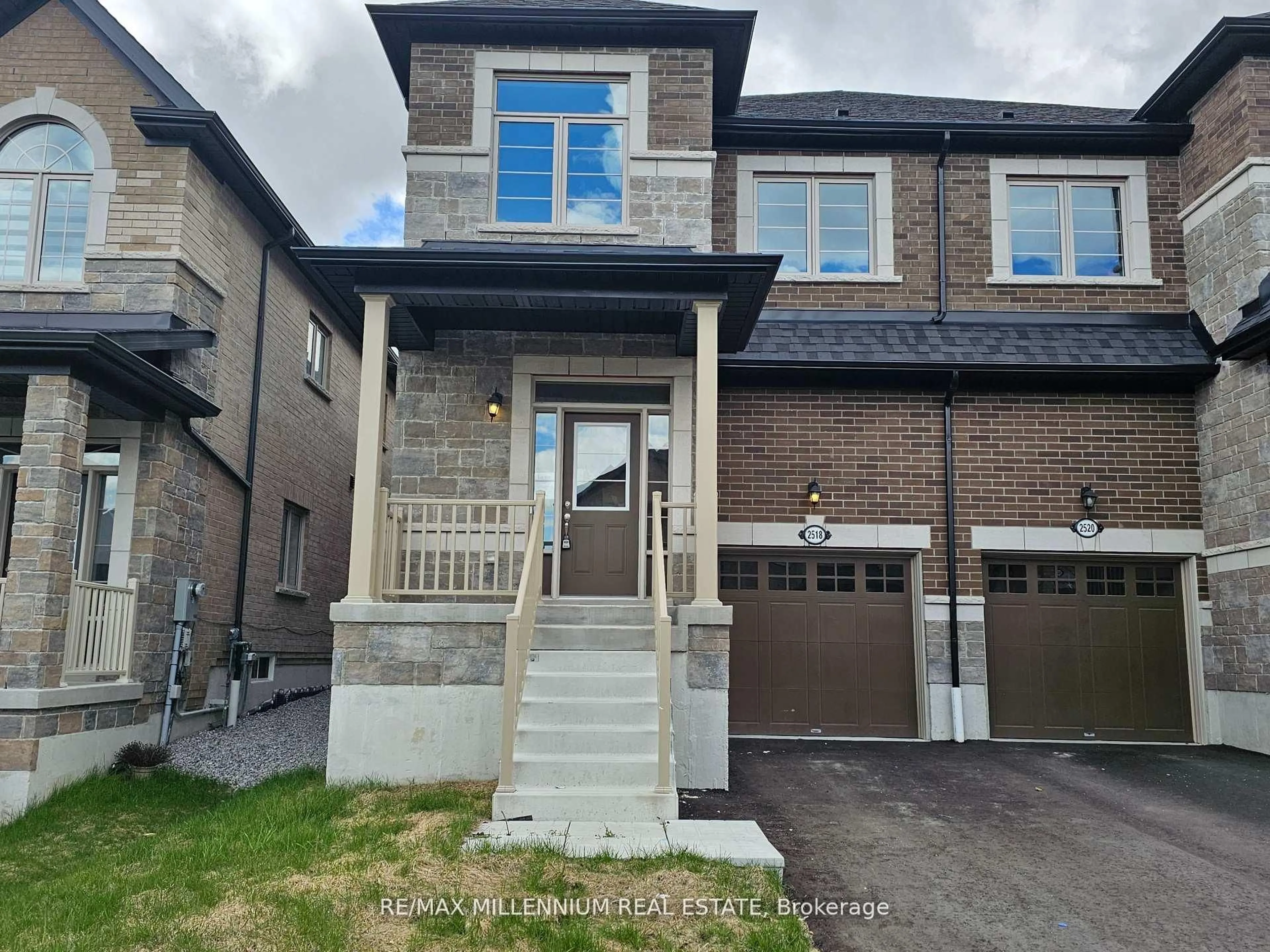 Home with brick exterior material, street for 2518 Athena Path, Pickering Ontario L1X 0M4