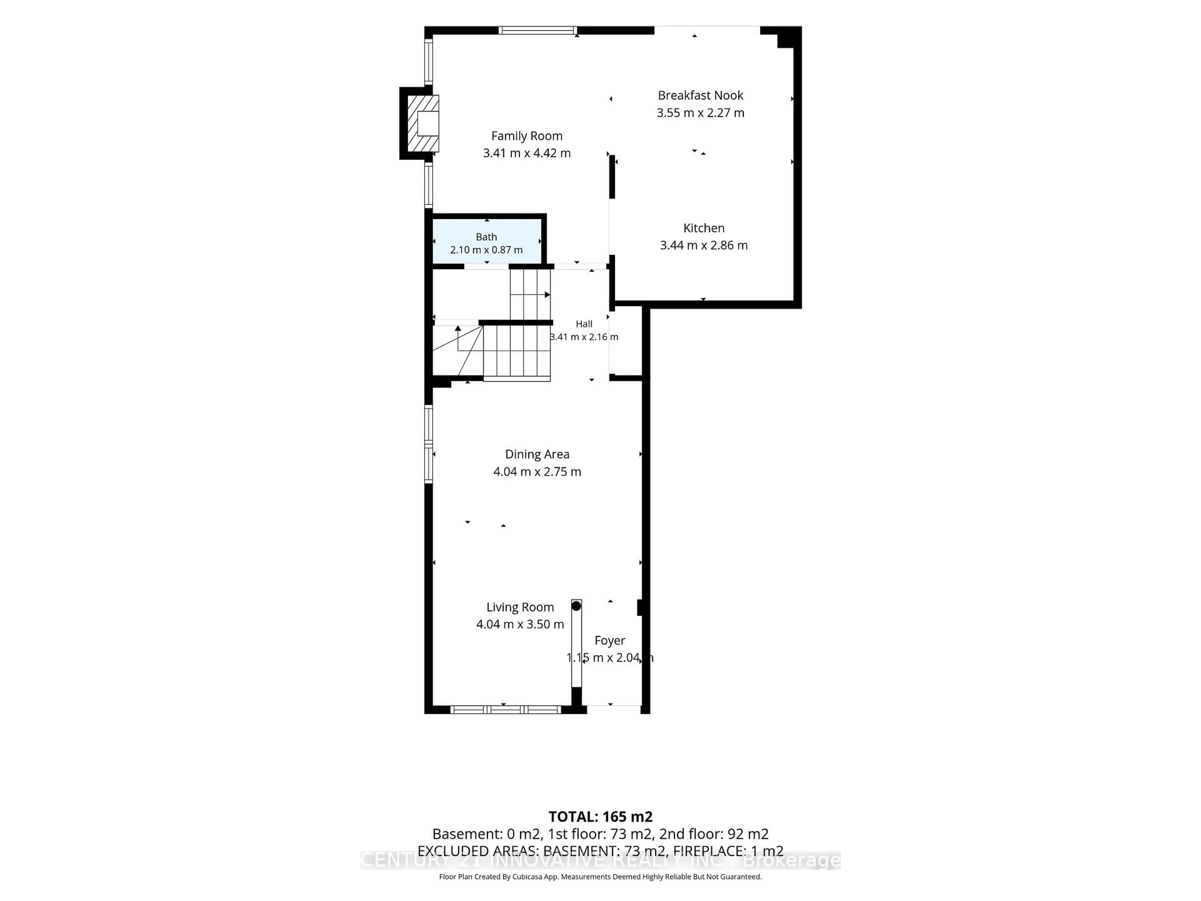 Floor plan for 54 Carpendale Cres, Ajax Ontario L1Z 2B4