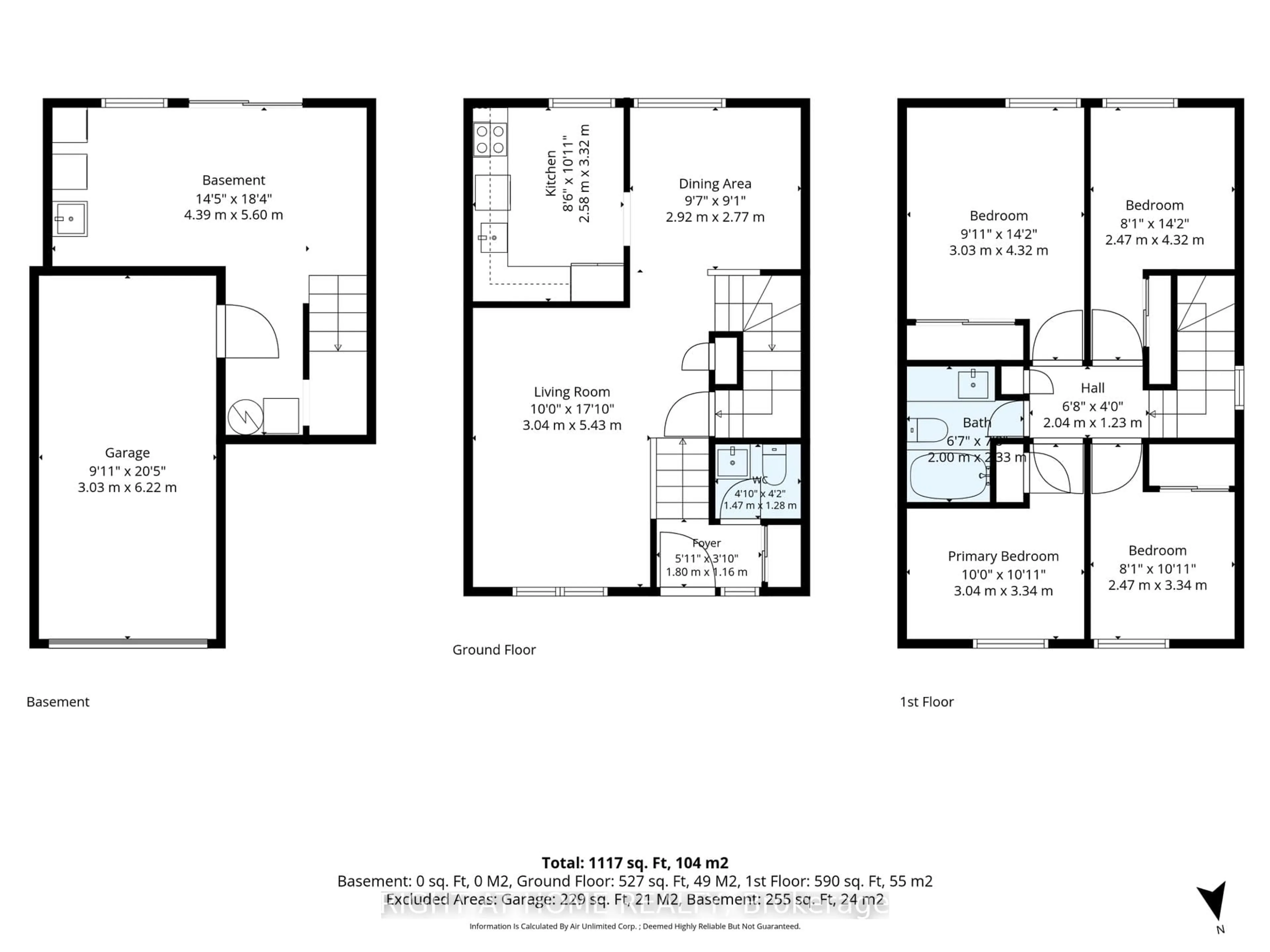 Floor plan for 371 Orton Park Rd #65, Toronto Ontario M1G 3V1