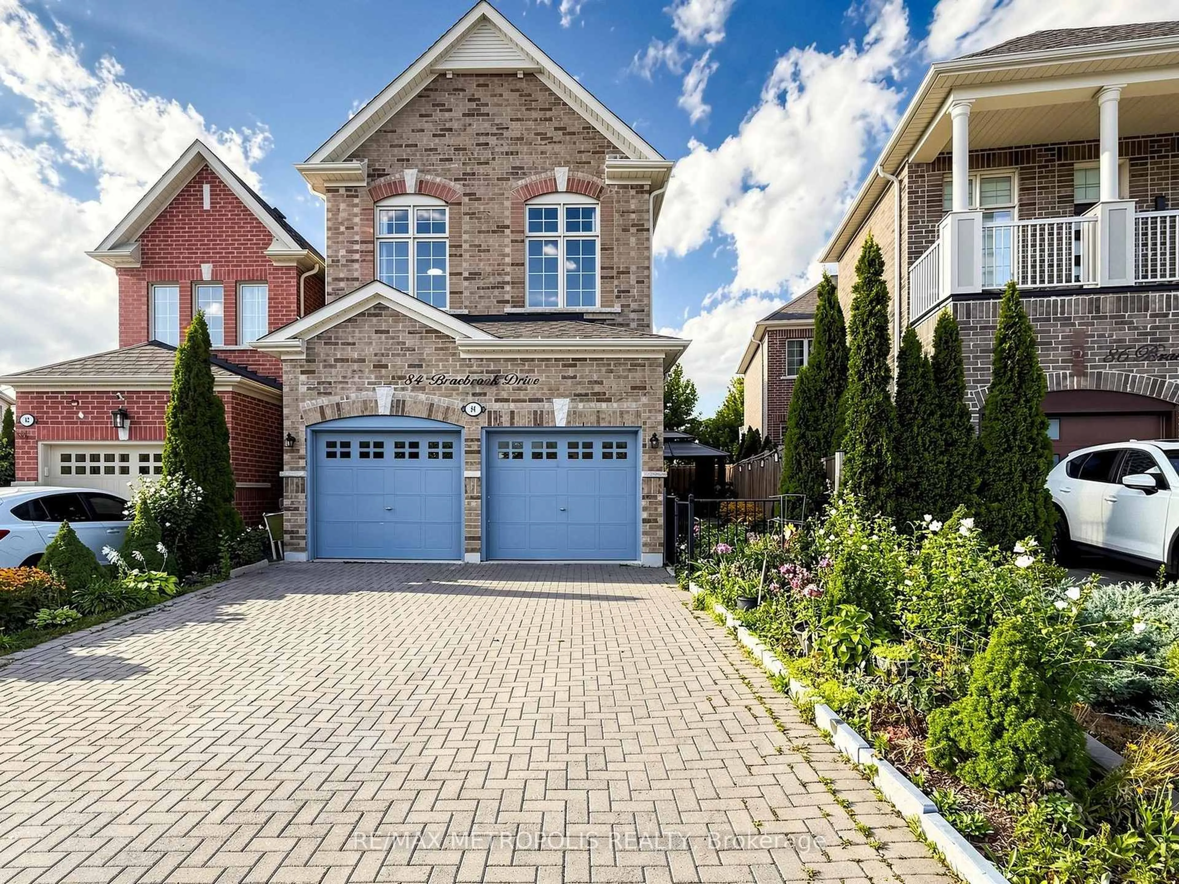 Home with brick exterior material, street for 84 Braebrook Dr, Whitby Ontario L1R 0M9