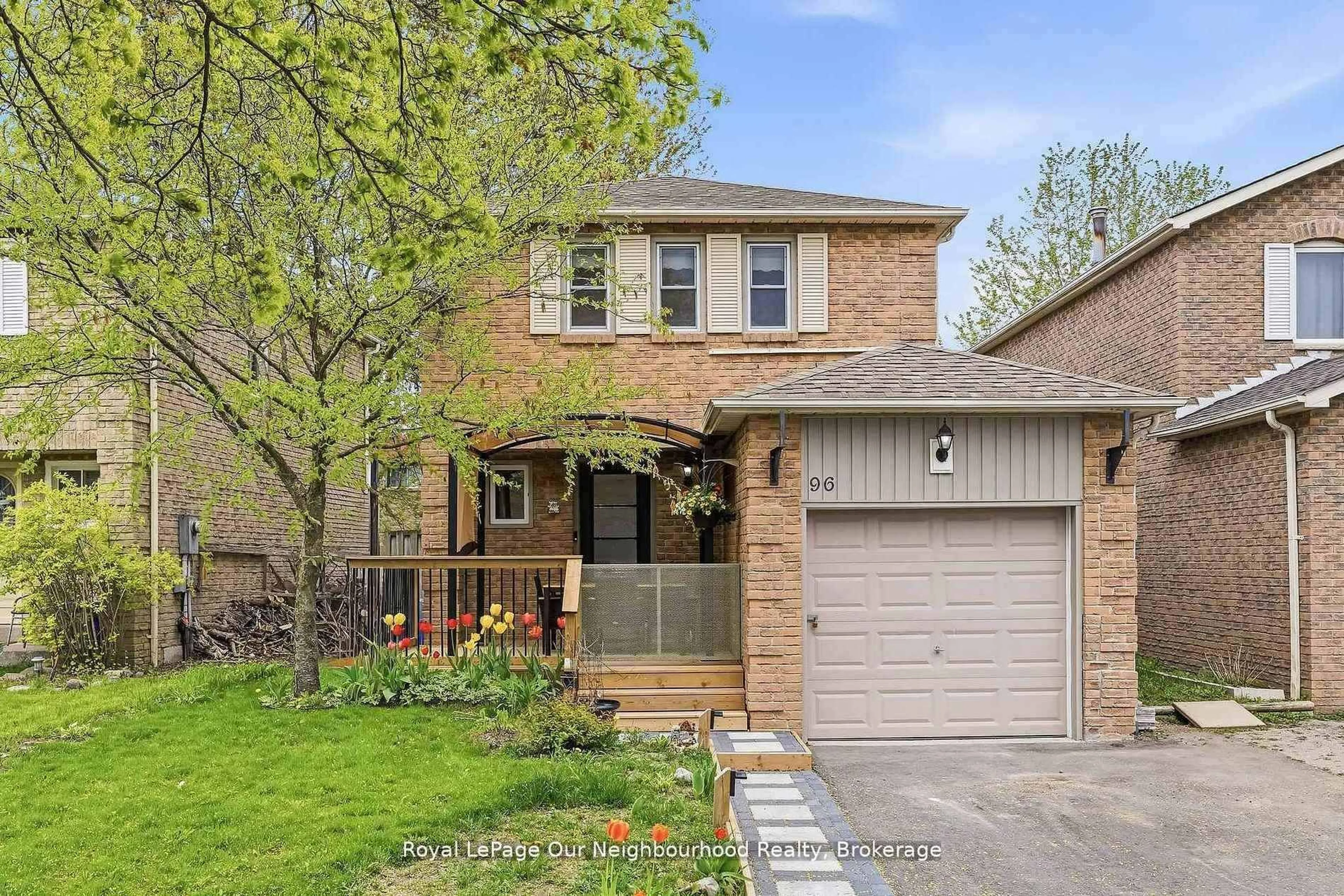 Home with brick exterior material, street for 96 Chatfield Dr, Ajax Ontario L1T 2J8