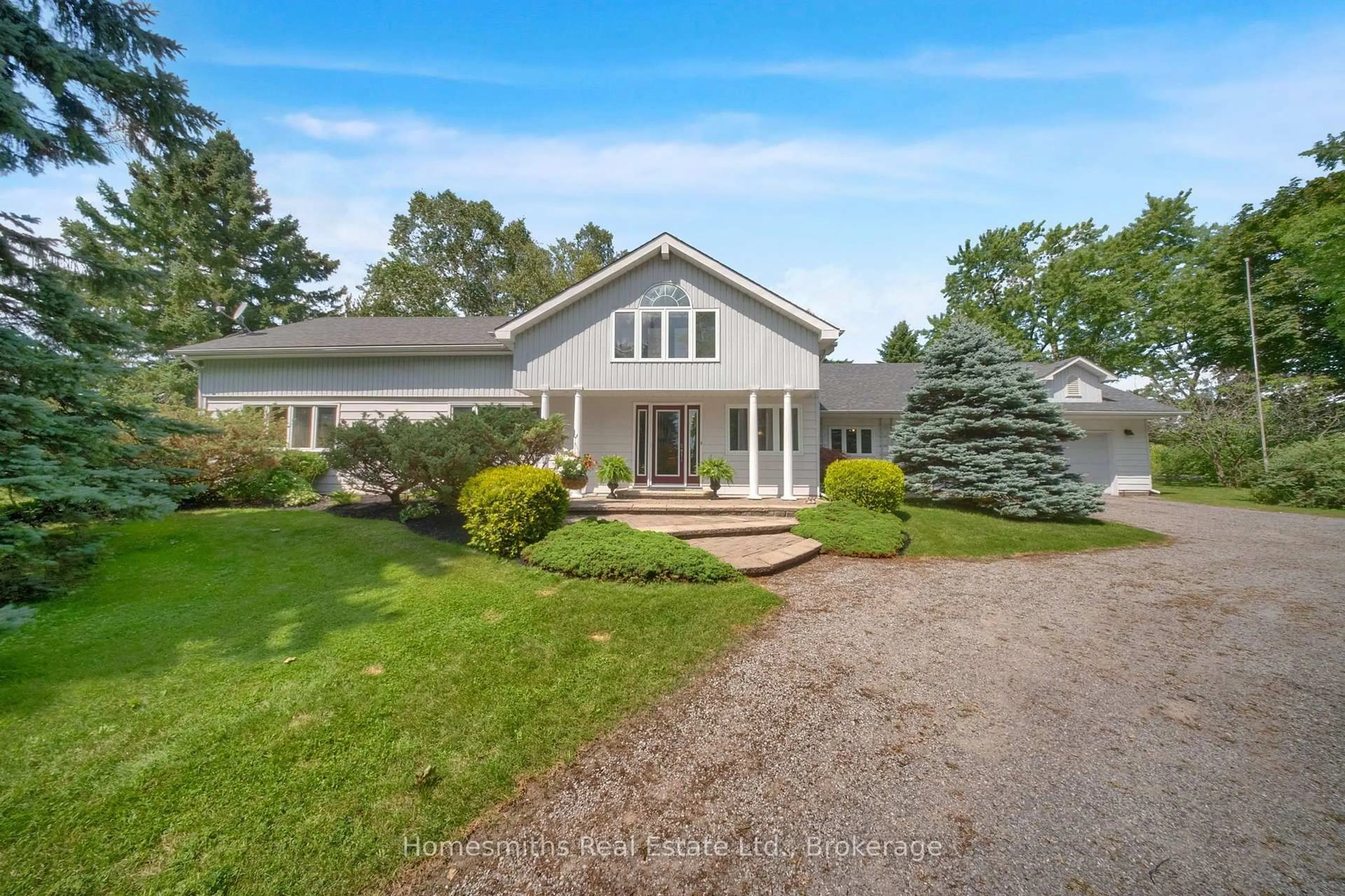 A pic from outside/outdoor area/front of a property/back of a property/a pic from drone, street for 3698 Concession 5 Rd, Clarington Ontario L0B 1M0