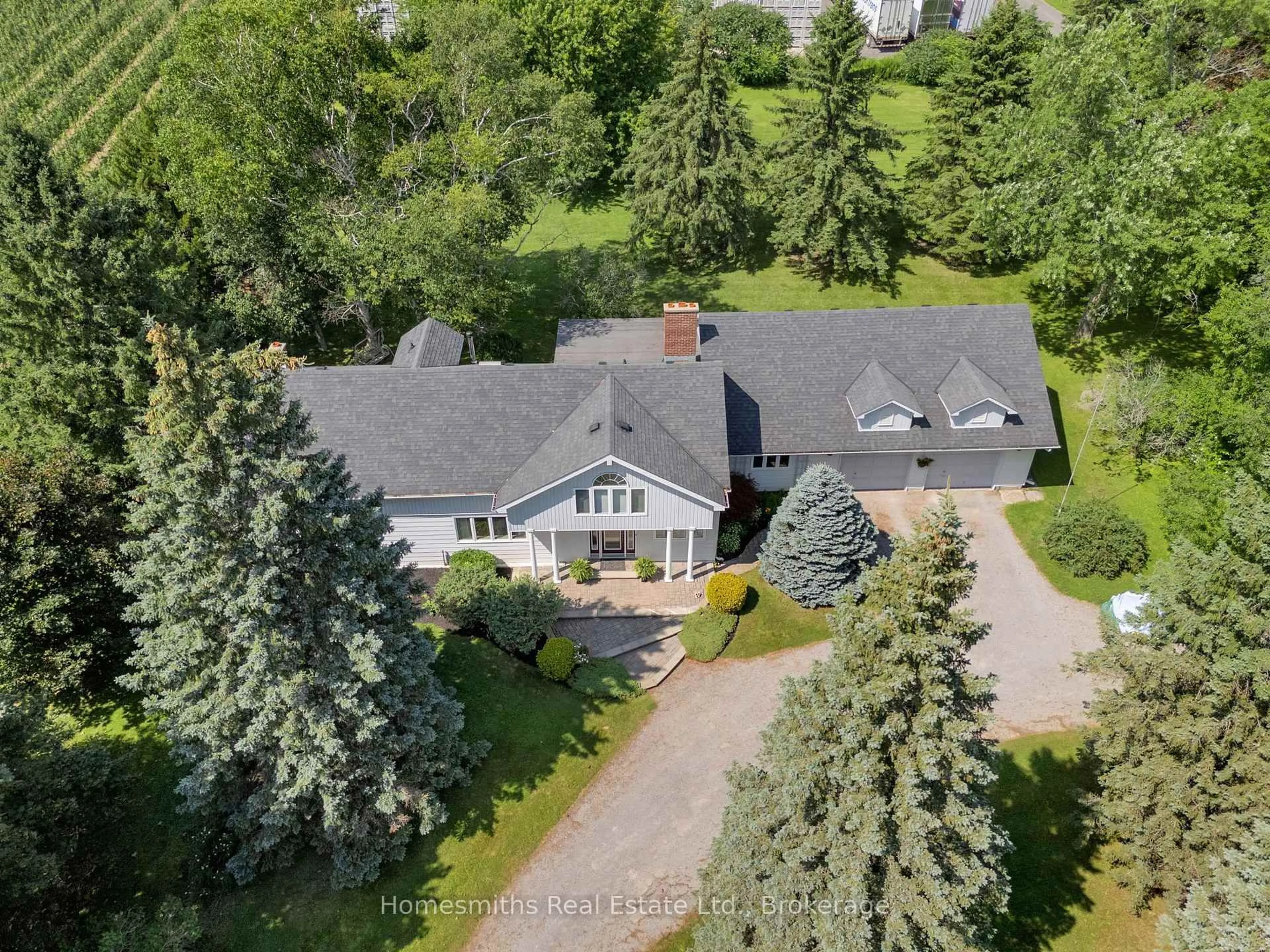 A pic from outside/outdoor area/front of a property/back of a property/a pic from drone, street for 3698 Concession 5 Rd, Clarington Ontario L0B 1M0