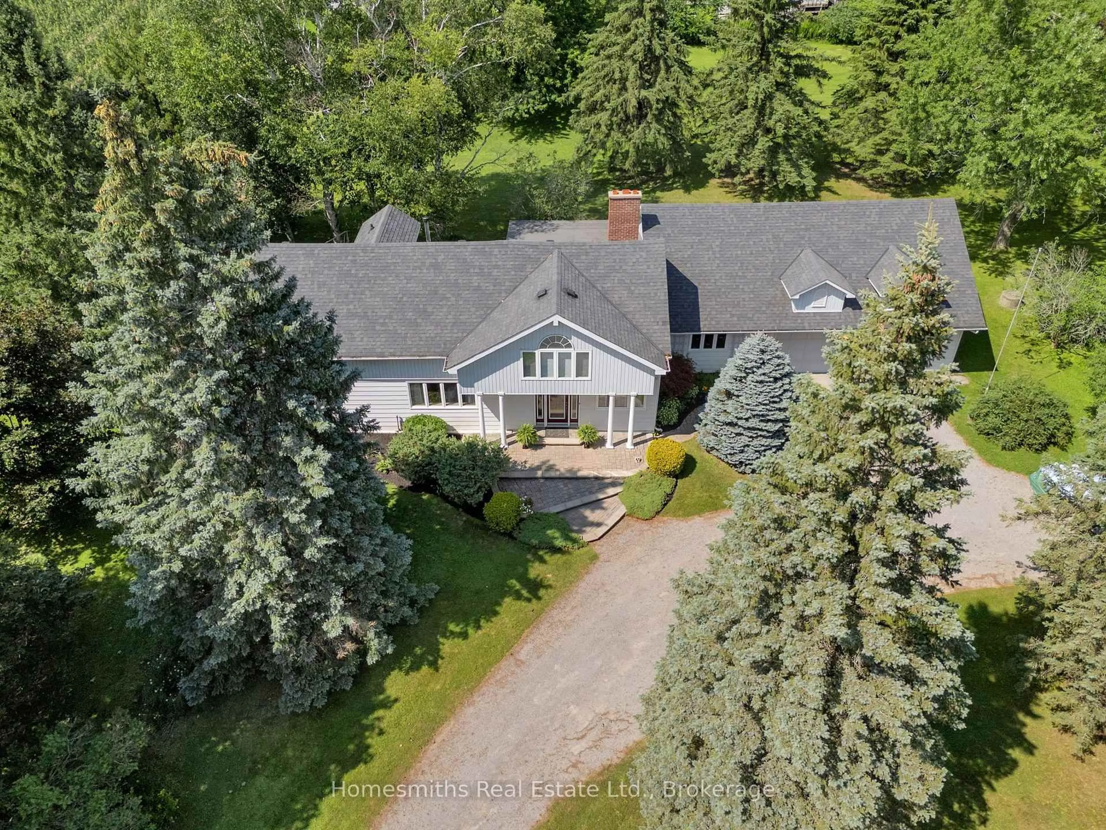 A pic from outside/outdoor area/front of a property/back of a property/a pic from drone, street for 3698 Concession 5 Rd, Clarington Ontario L0B 1M0
