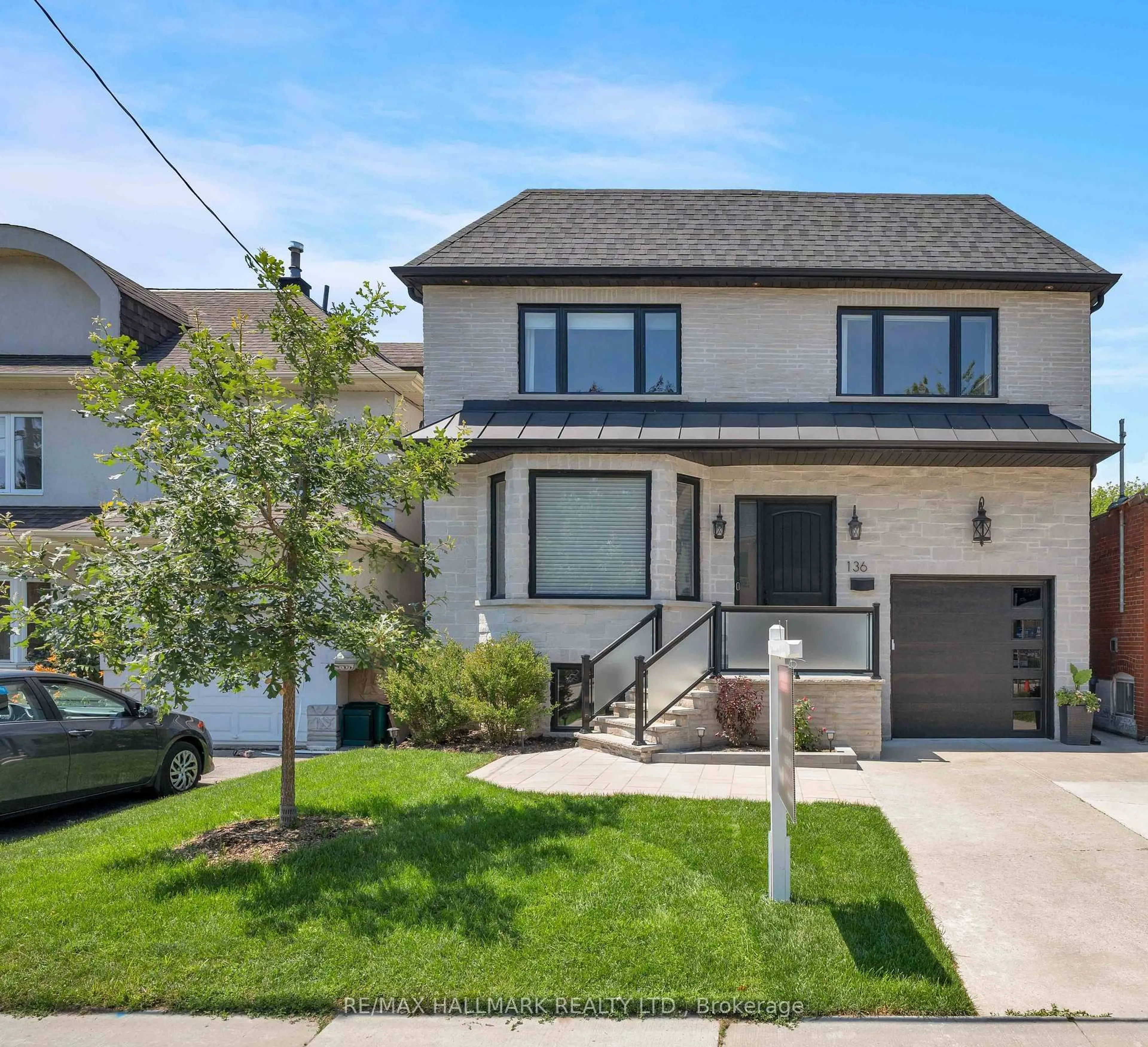Home with brick exterior material, street for 136 Glenwood Cres, Toronto Ontario M4B 1K2
